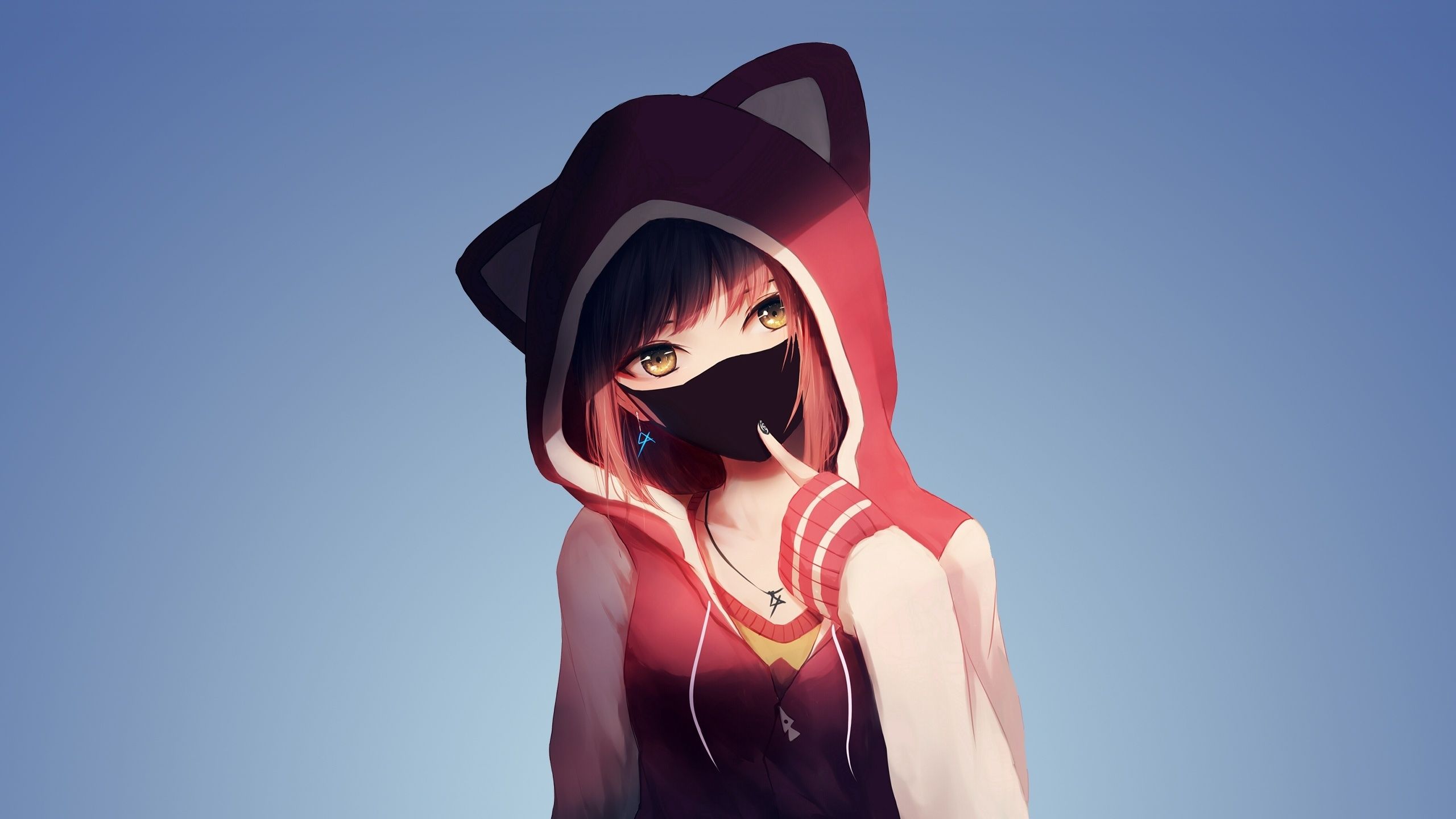 2560x1440 Download wallpaper 2560x1440 anime girl