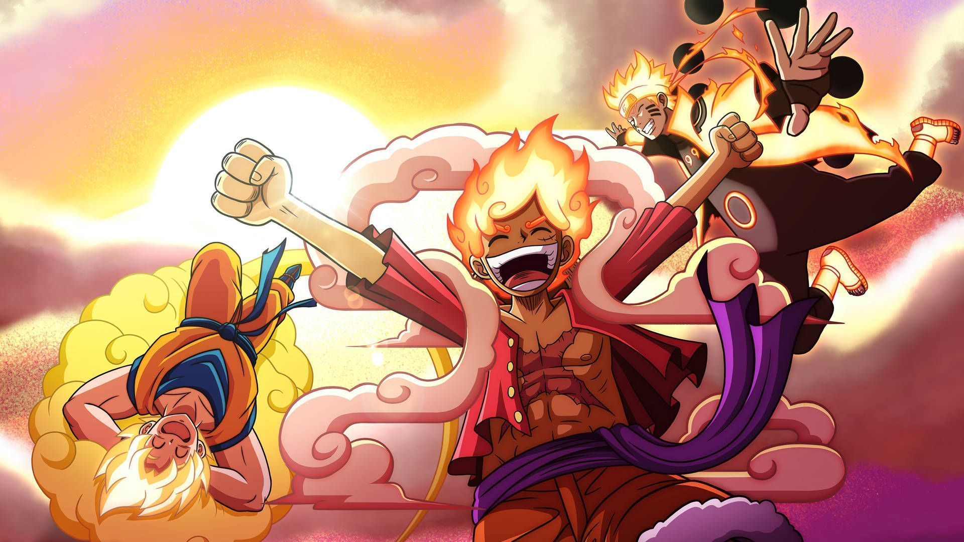 1920x1080 Luffy Gear 5 Desktop Wallpaper