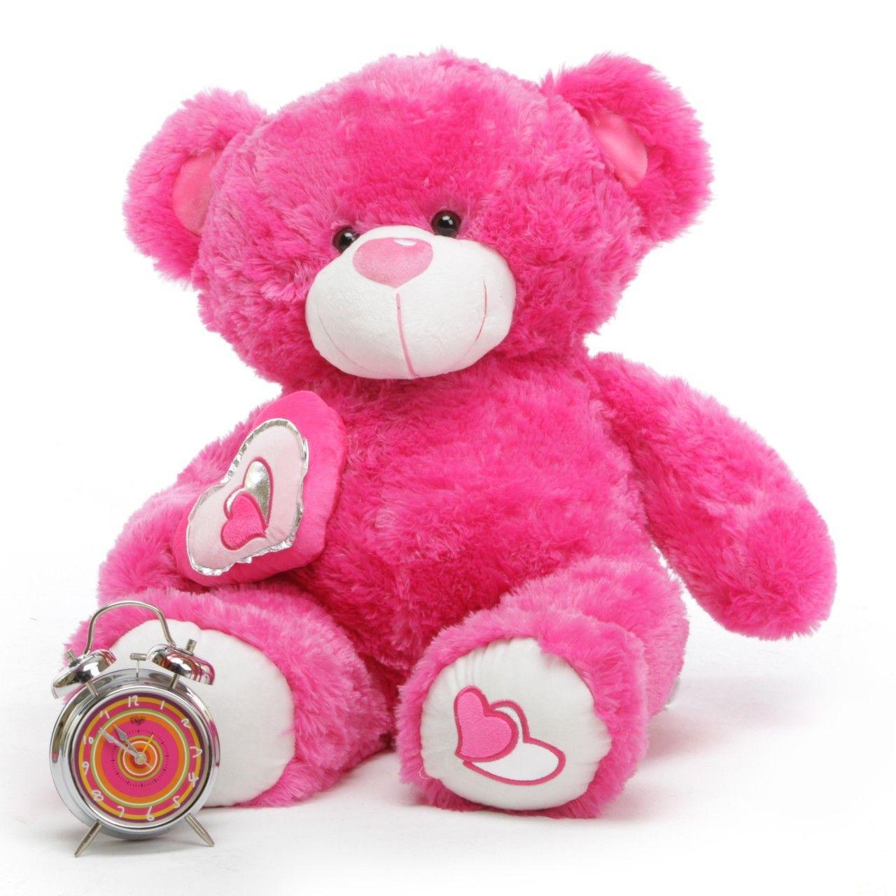 1280x1280 Lovely and Cute Pink Teddy Bear Photo 34605165