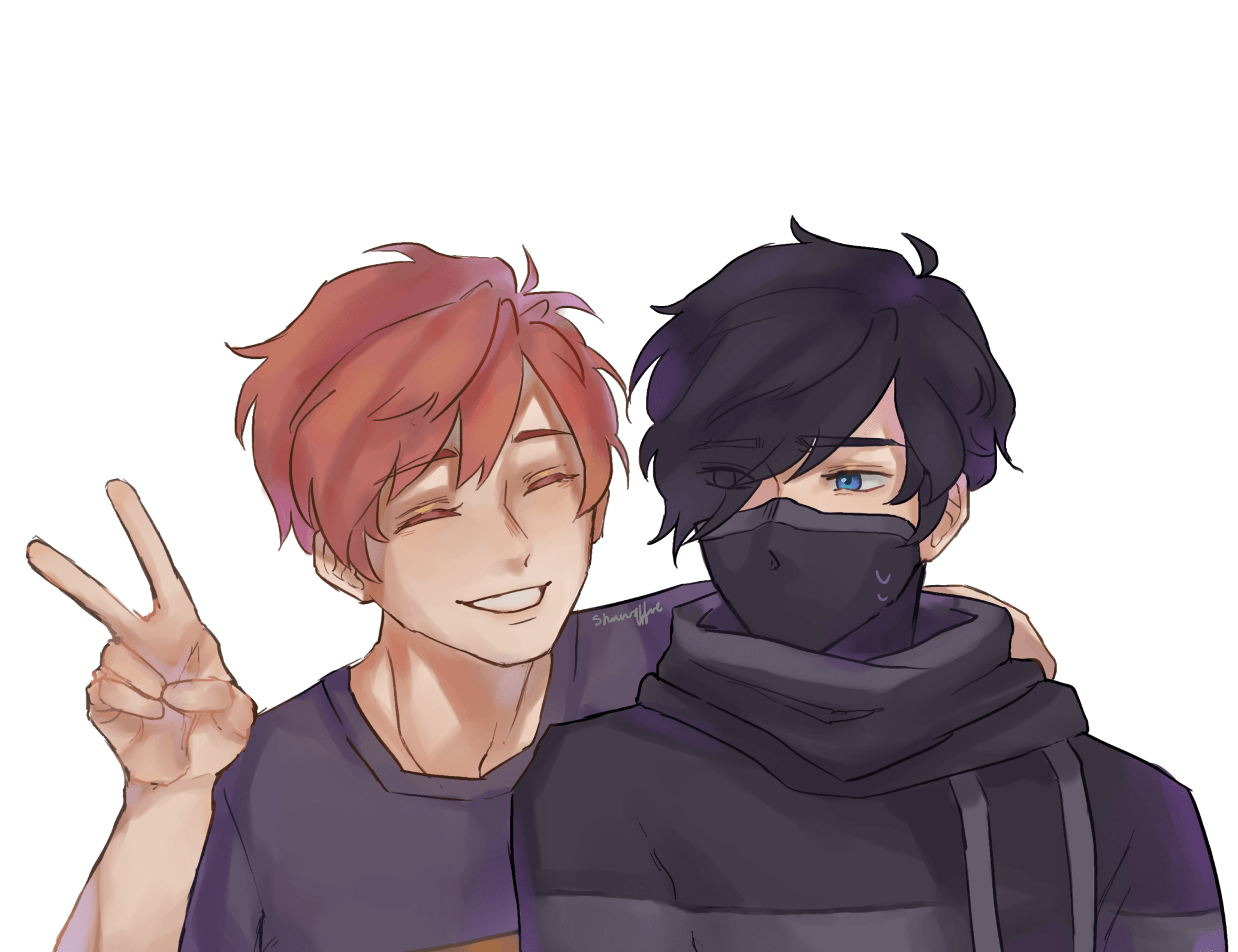 2066x1589 Aphmau fan art, Zane aphmau