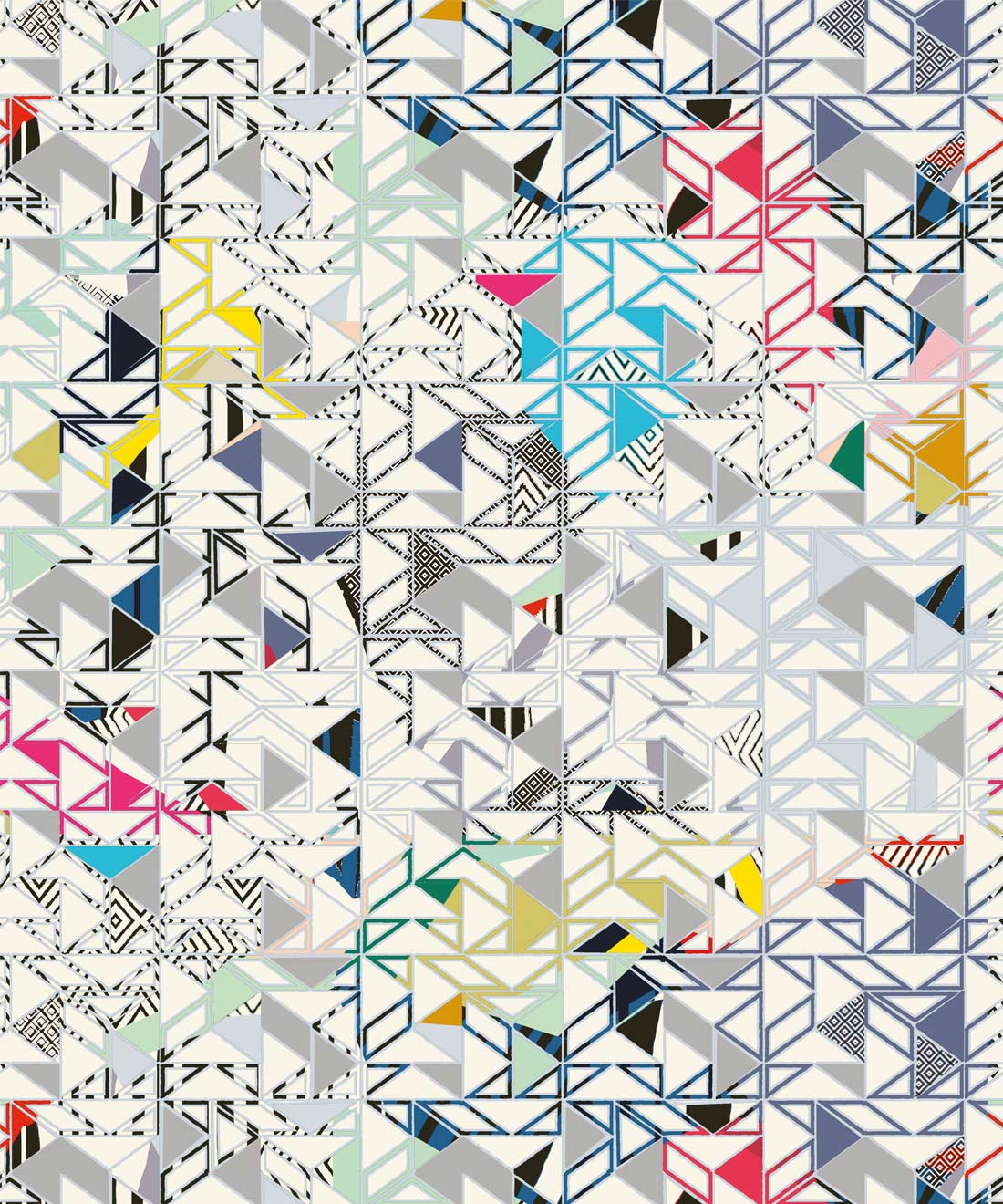 1100x1320 Bauhaus Wallpaper • Colorful Geometric Wallpaper