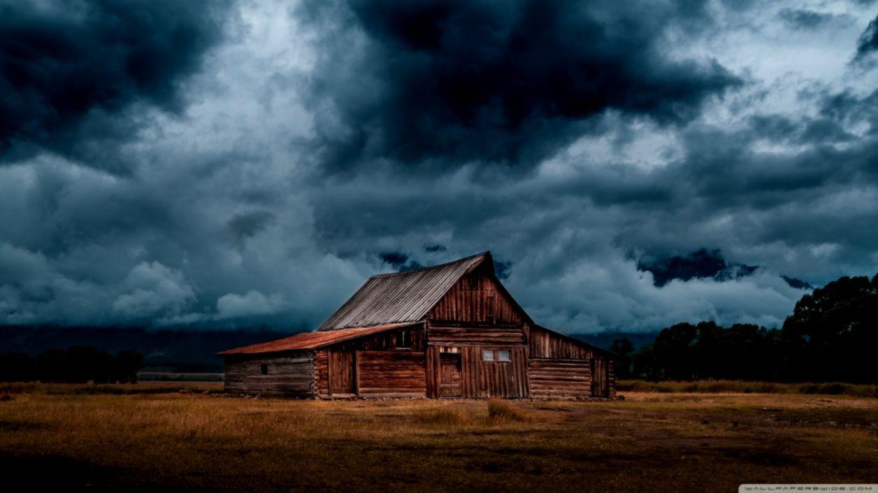 1256x706 Dark Clouds HD Wallpaper