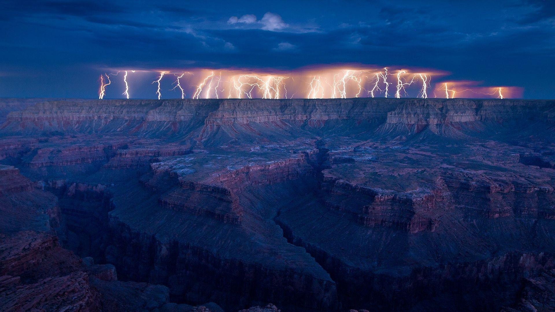 1920x1080 Nature HD Image Wallpaper lightning night line element canyon