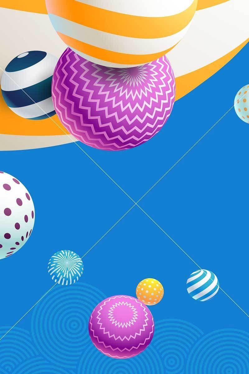800x1200 Abstract Colorful ball background abstract mobile wallpaper