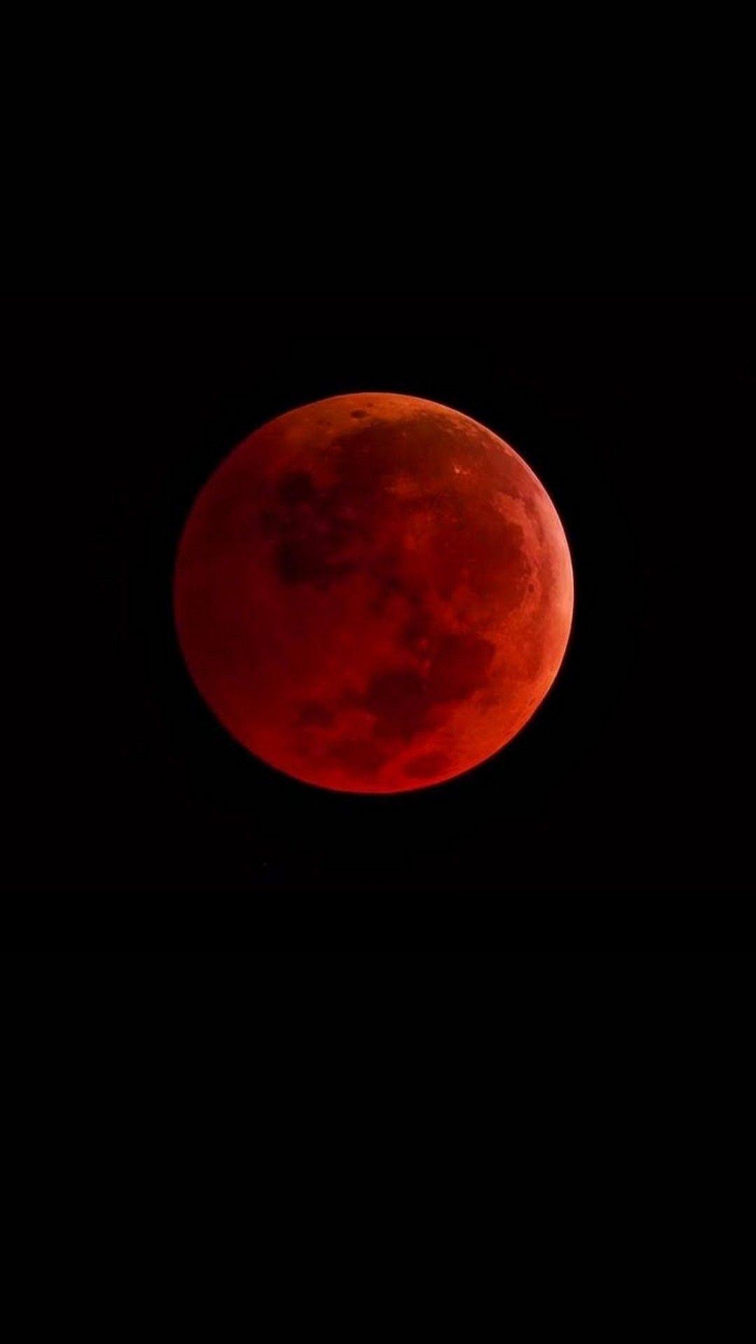 Hình nền mặt trăng đỏ 1080x1920