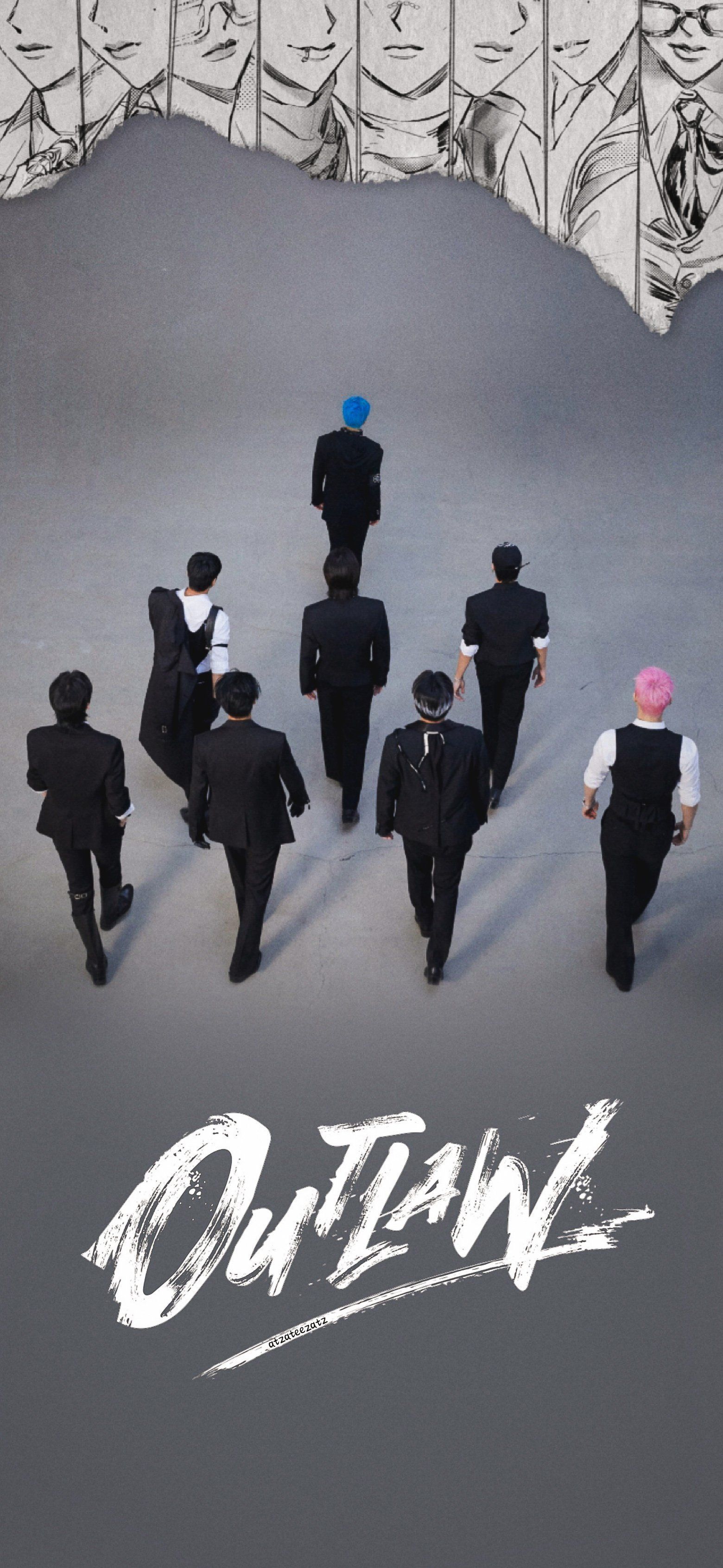 1560x3381 Ateez OUTLAW wallpaper Shoutout to this