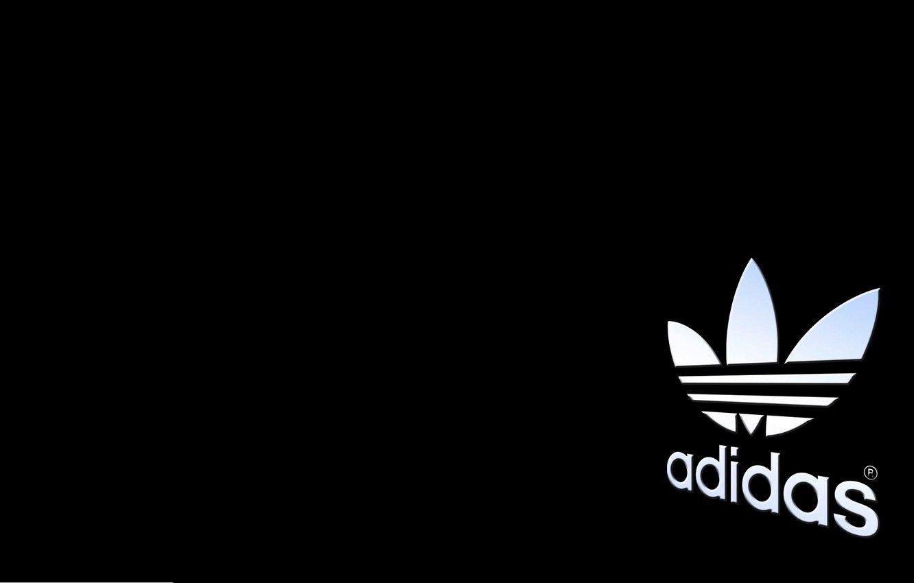 1332x850 Wallpaper Black, Background, Logo, Adidas, Originals, Brand