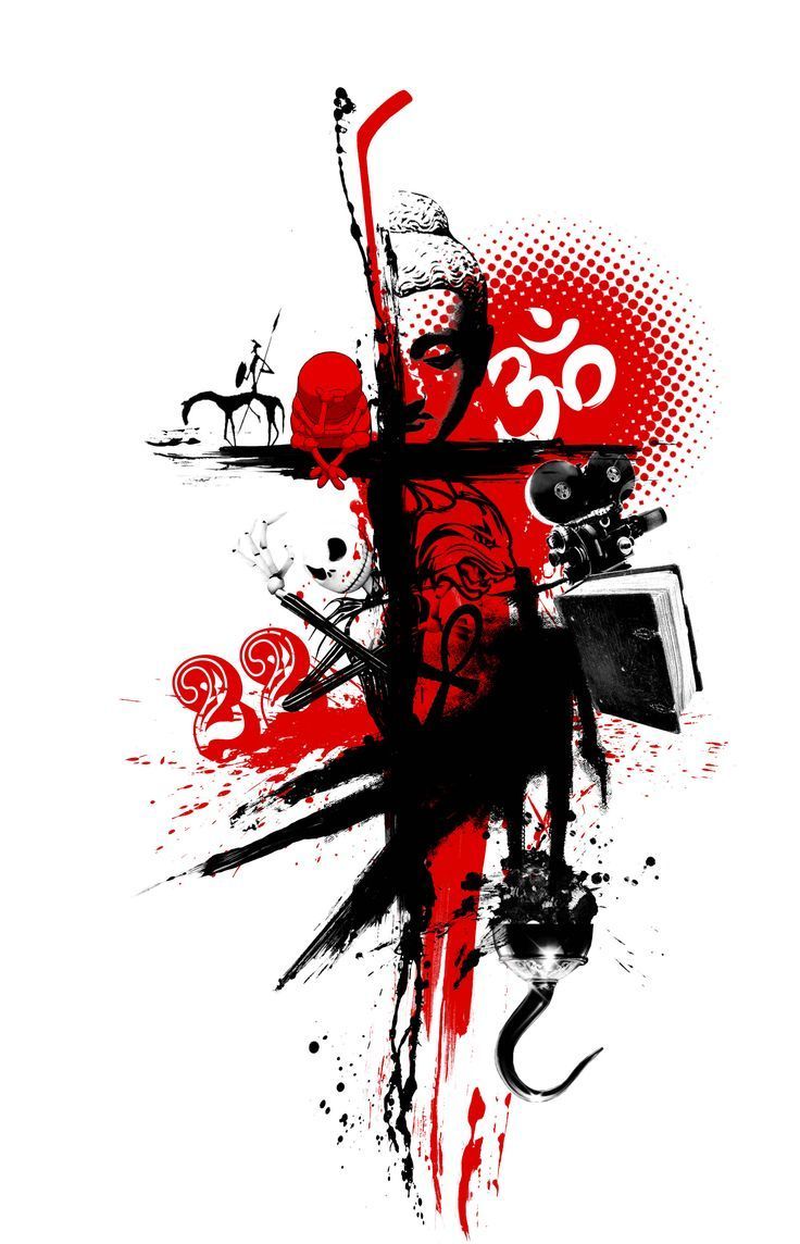 736x1144 Trash tattoo design with selected