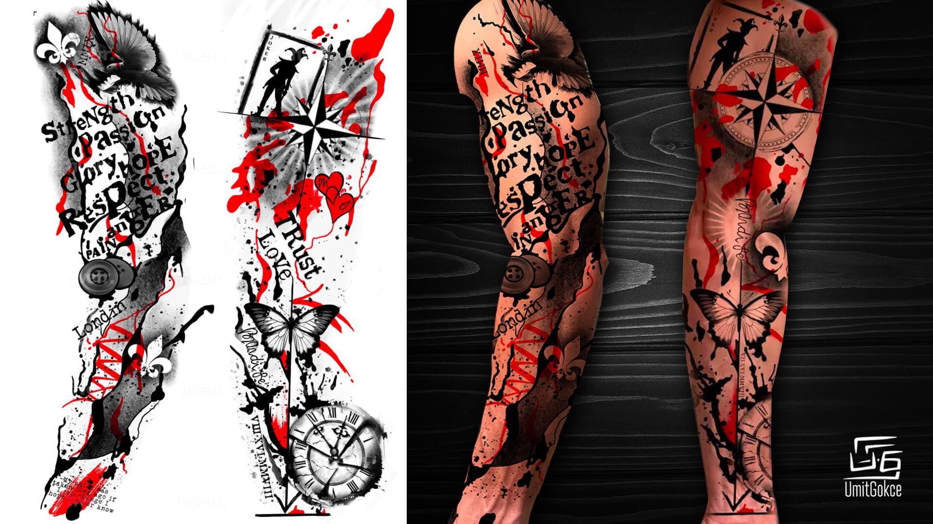 1920x1080 sleeve tattoo