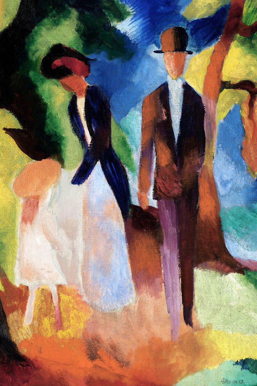 867x1300 August Macke Wall Mural