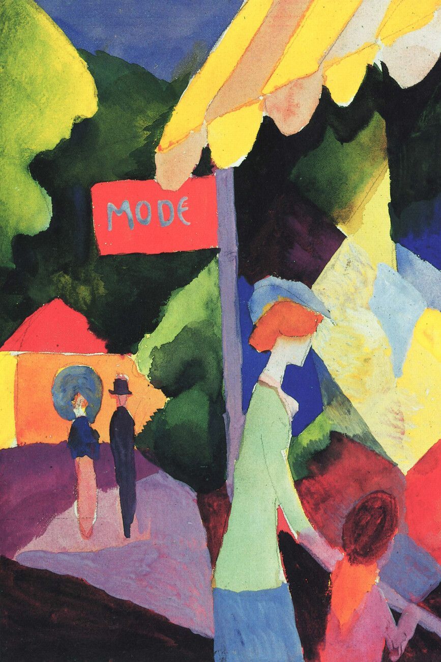 867x1300 August Macke Wall Mural