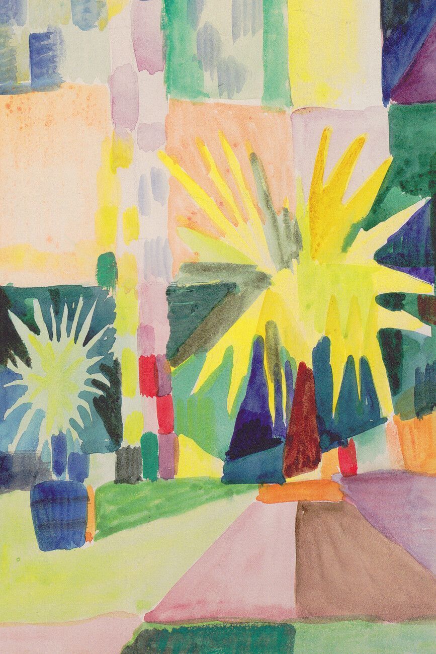 867x1300 August Macke Wall Mural
