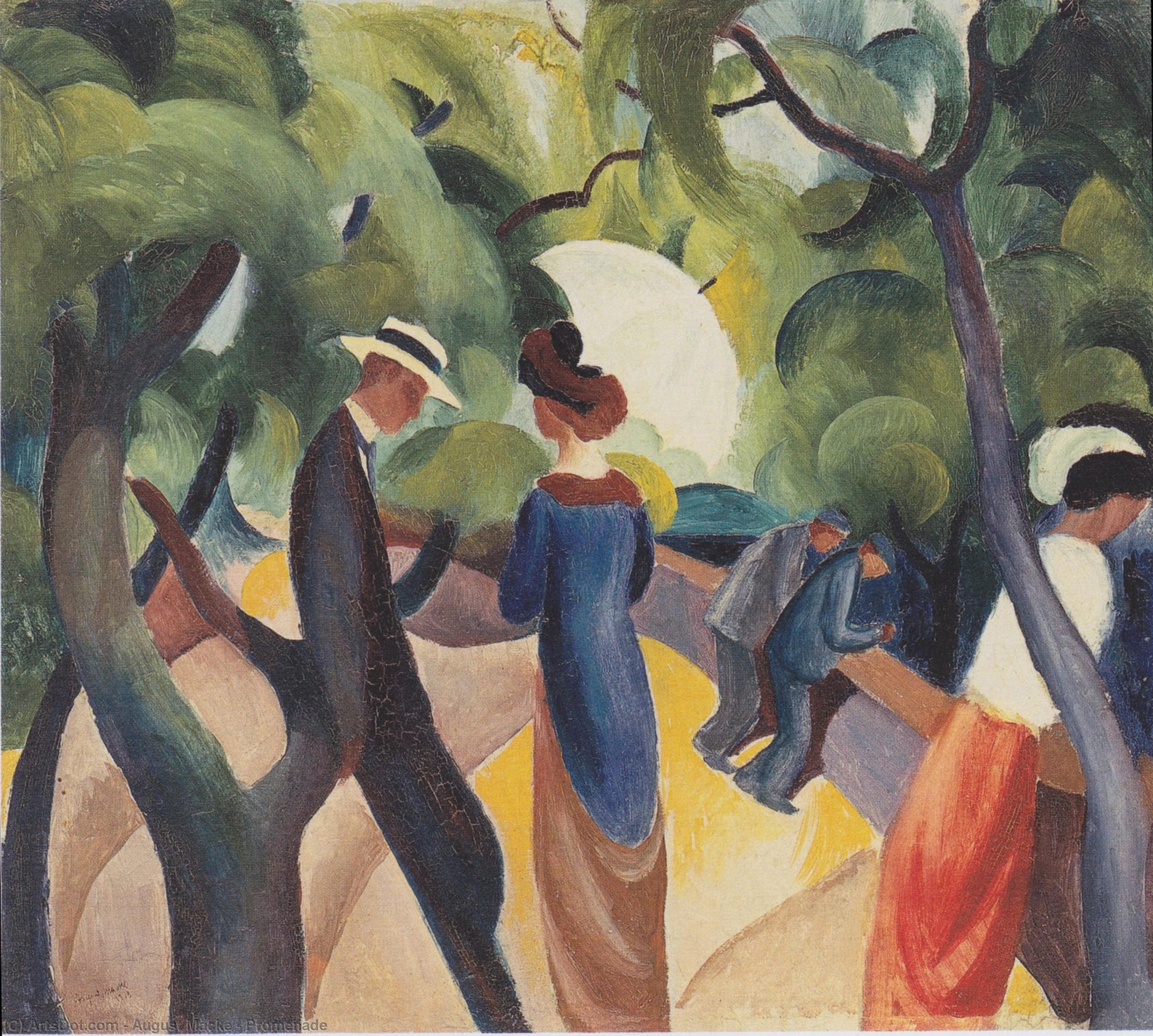 3039x2730 Paintings Reproductions Promenade, 1913