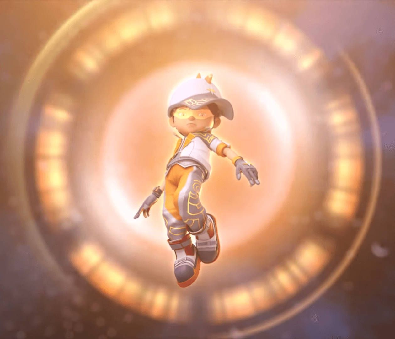 1259x1080 Download BoBoiBoy Solar Form Wallpaper