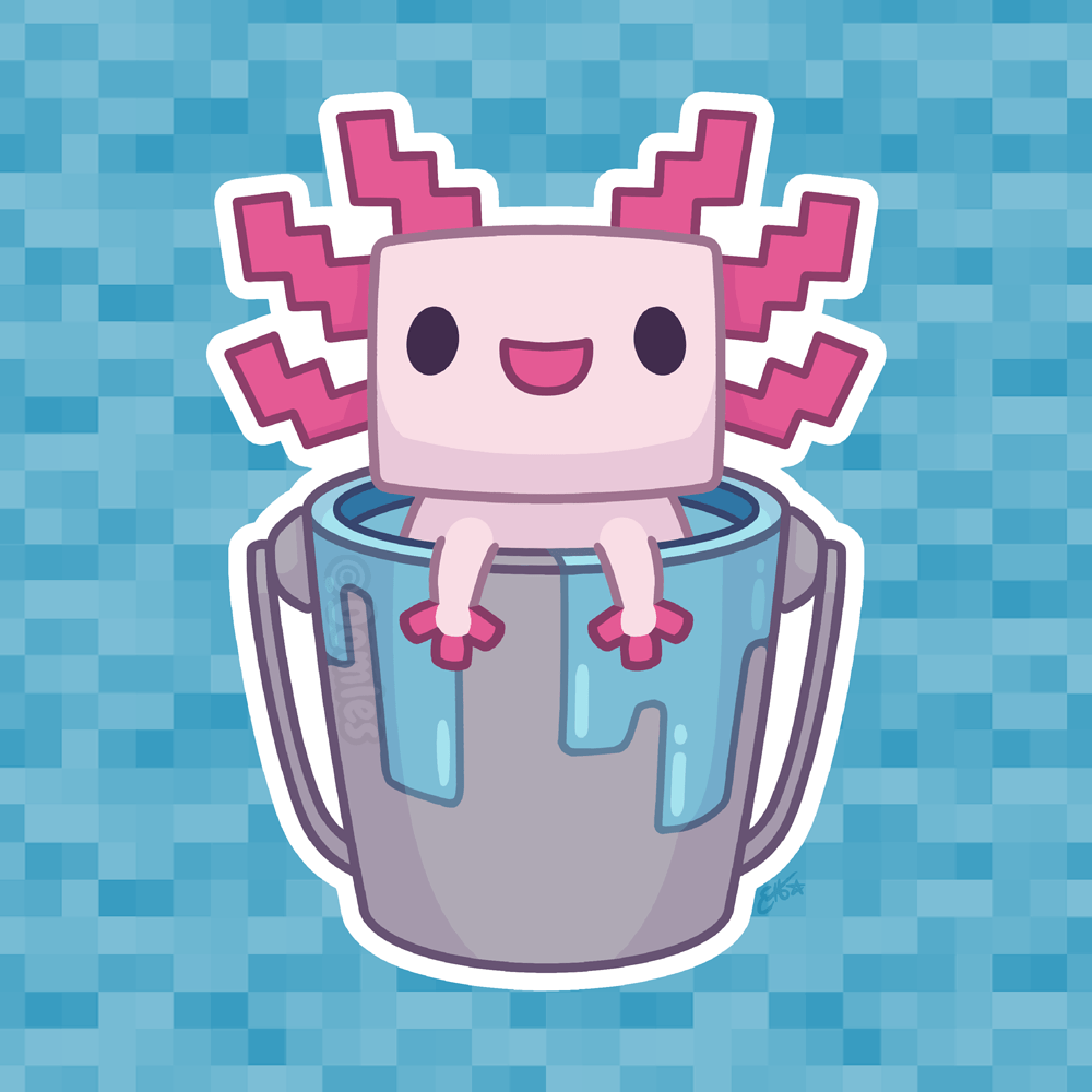 1000x1000 Minecraft wallpaper, Axolotl, Minecraft