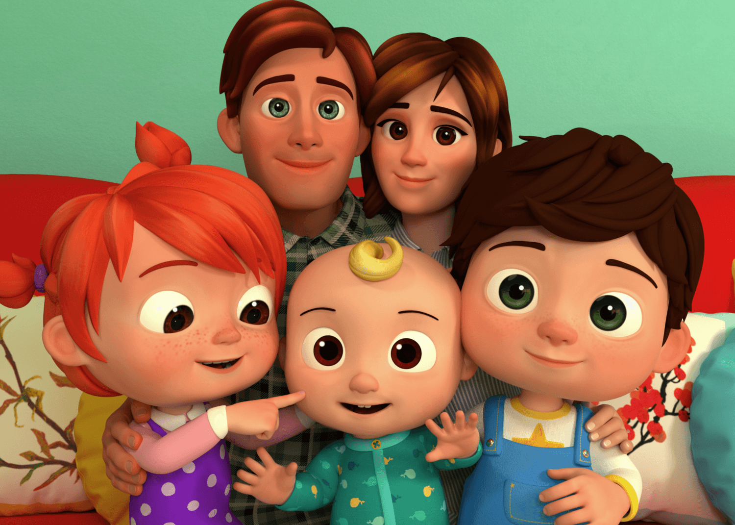 1500x1071 Cocomelon Family Wallpaper