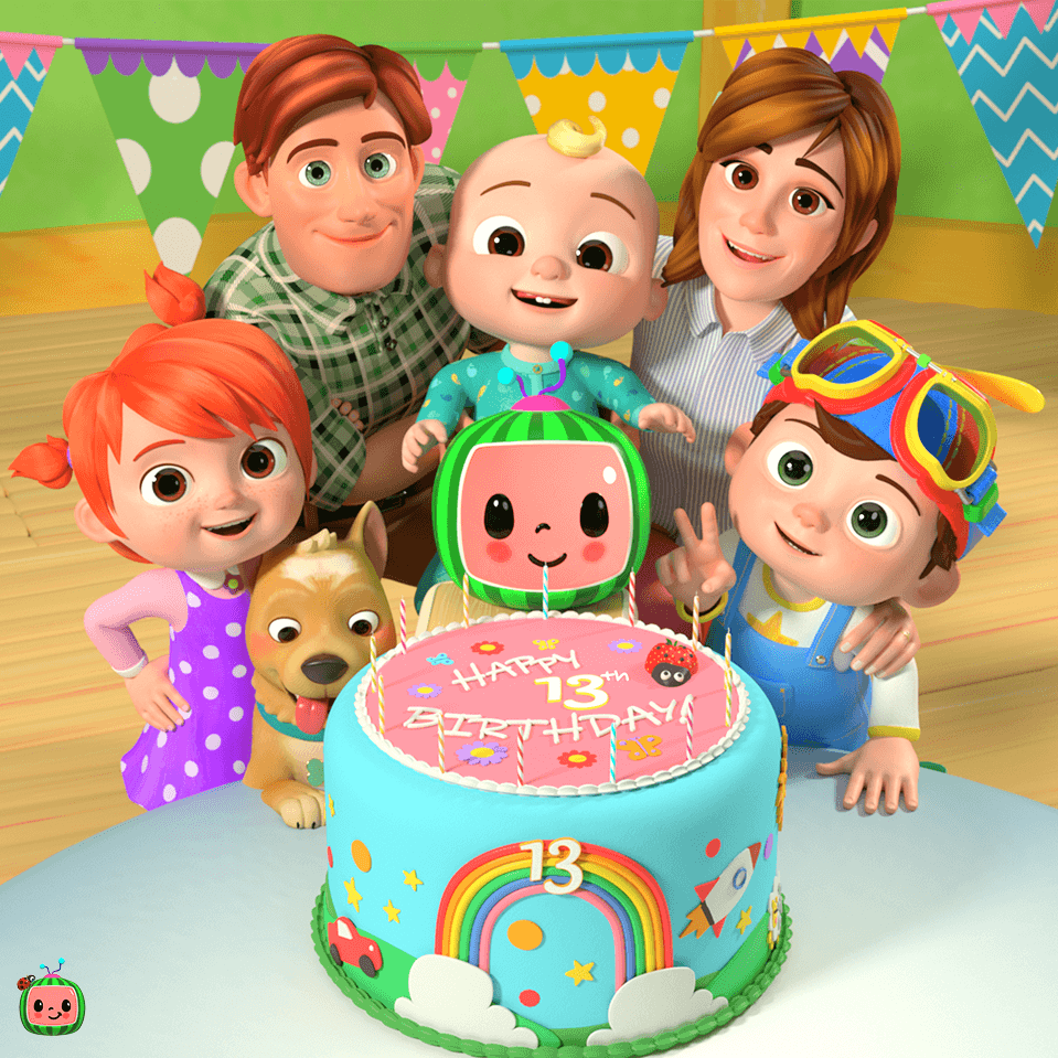 959x959 CoComelon Birthday Wallpaper