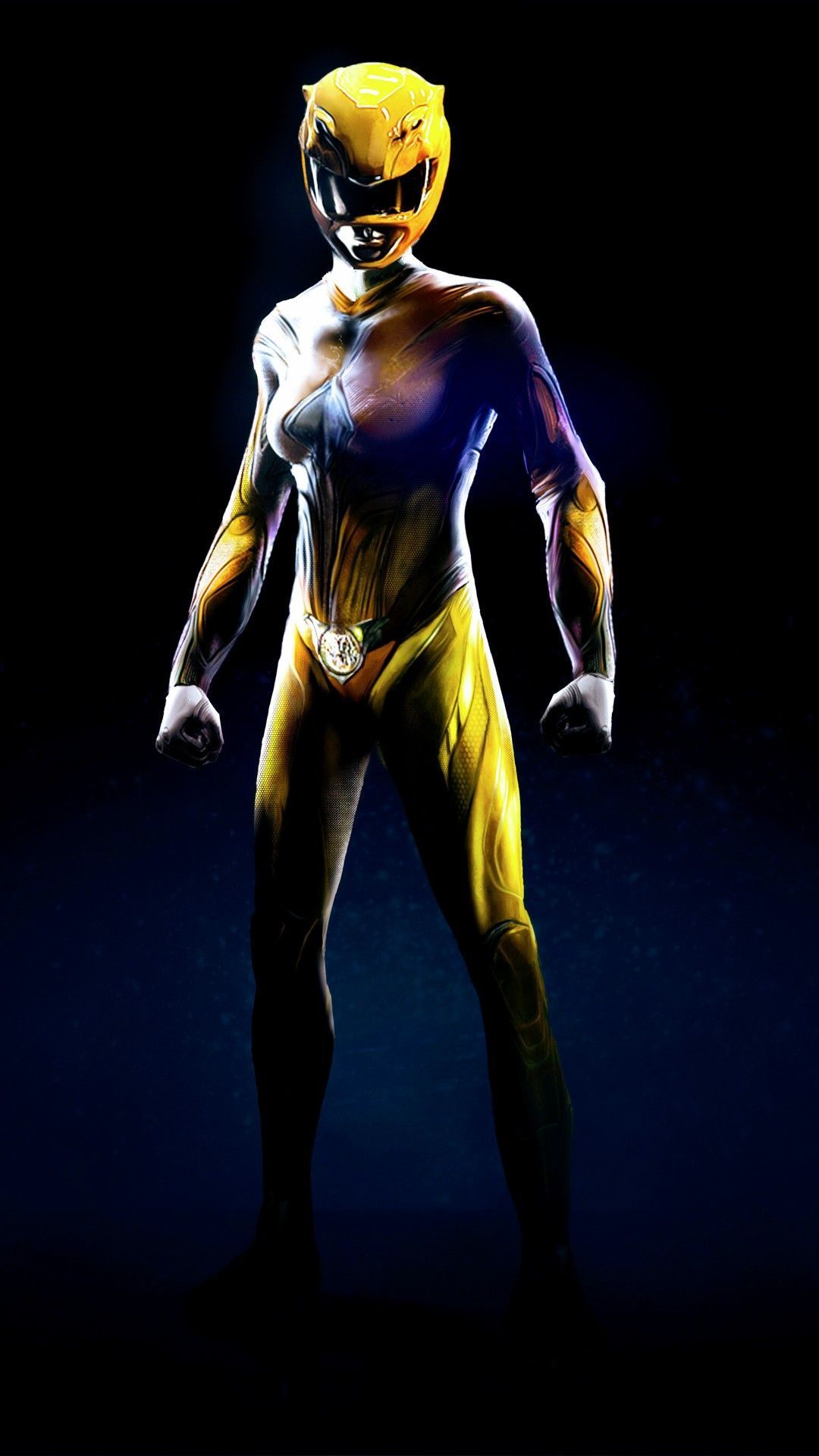 1080x1920 Yellow Power Ranger Wallpaper