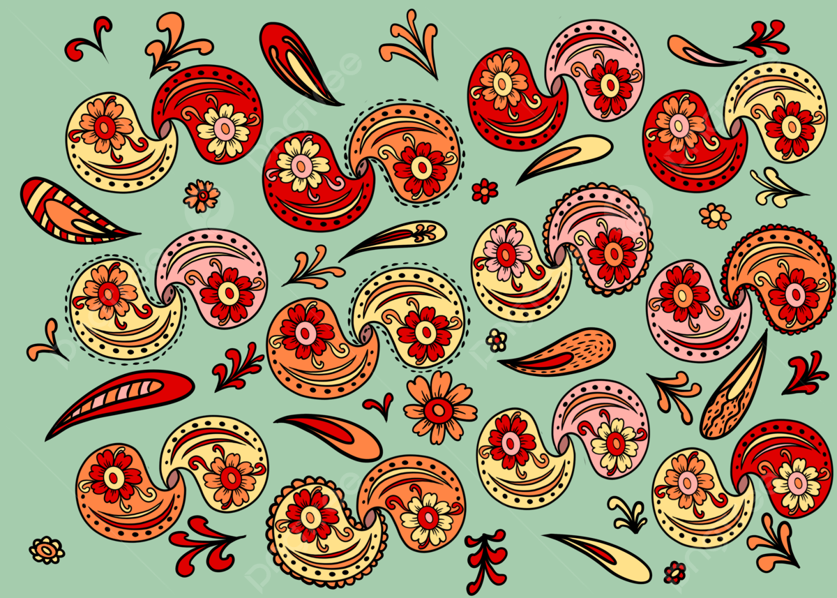 1200x857 Paisley Bandana Background, India