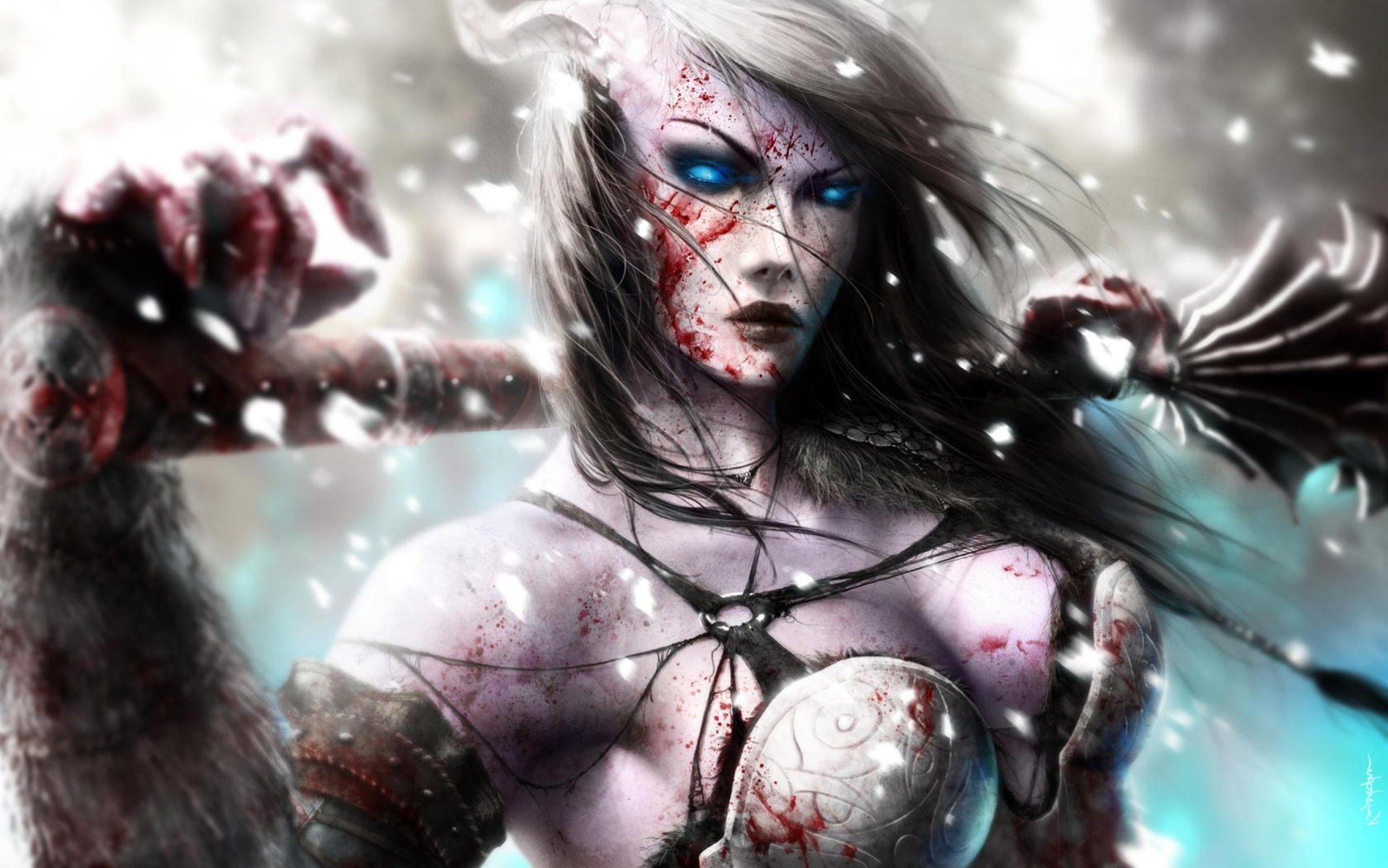 2560x1600 Asian Female Warrior Wallpaper