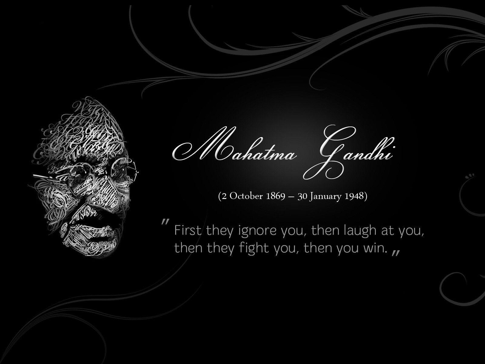 1600x1200 Câu nói nổi tiếng về người cha của quốc gia Mahatma Gandhi về thành công