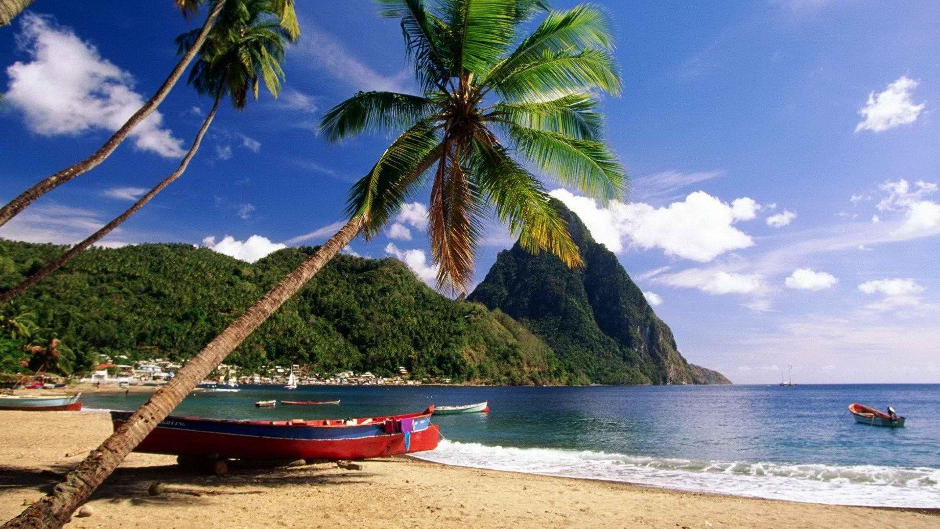 1920x1080 Caribbean Tag wallpaper: Beach Caribbean Resort Sea Nature Picture
