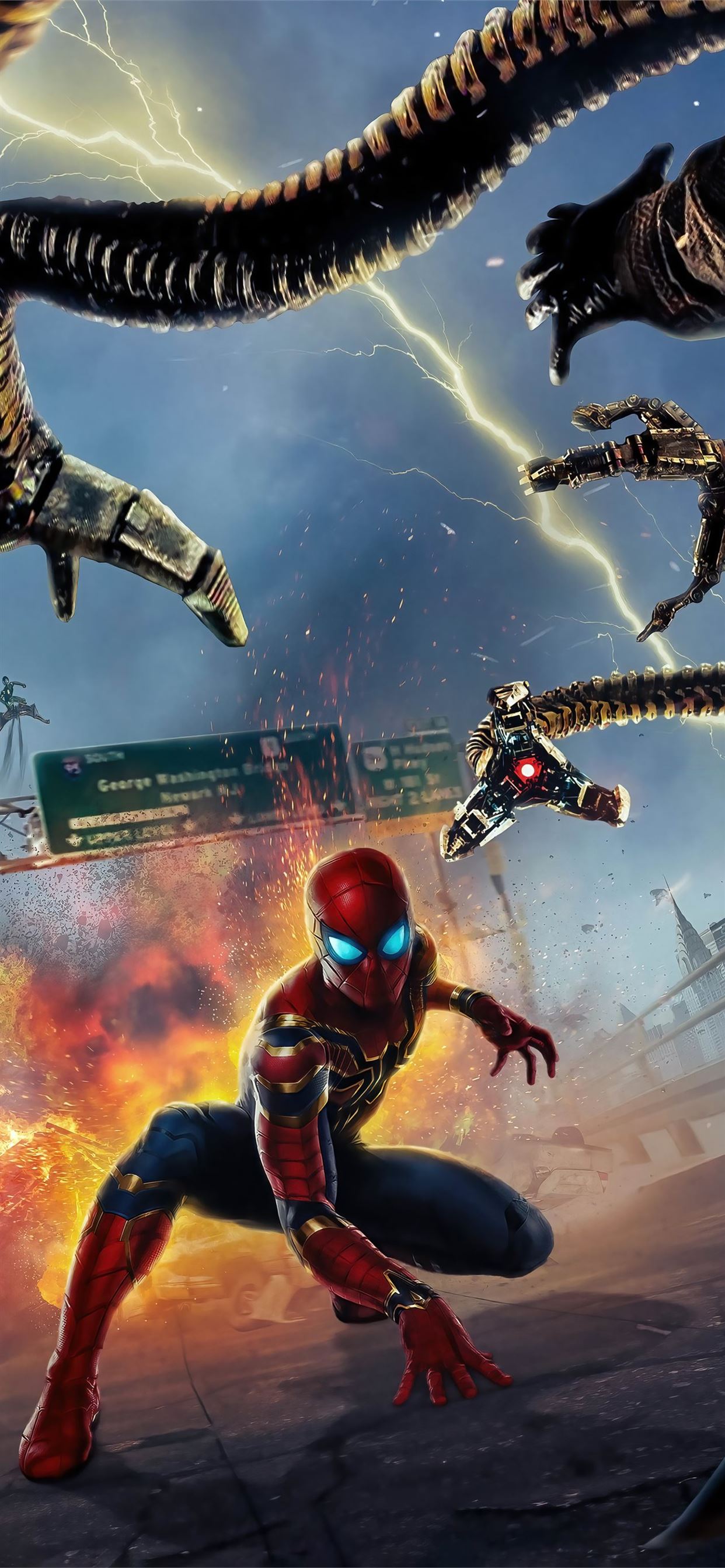 1242x2688 MCU Spider Man IPhone Wallpaper