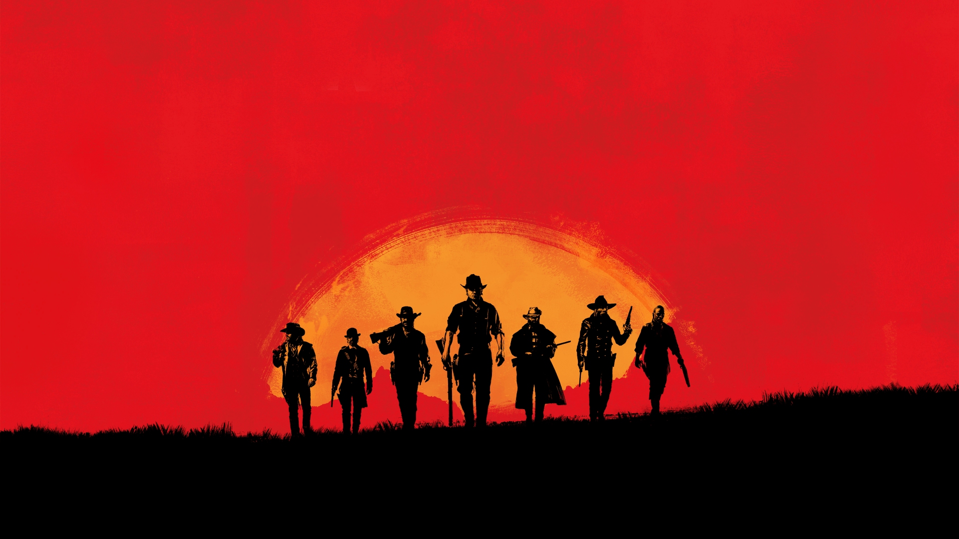 Wallpaper red dead redemption 2 horse ride silhouette art desktop  wallpaper hd image picture background 6bf656  wallpapersmug