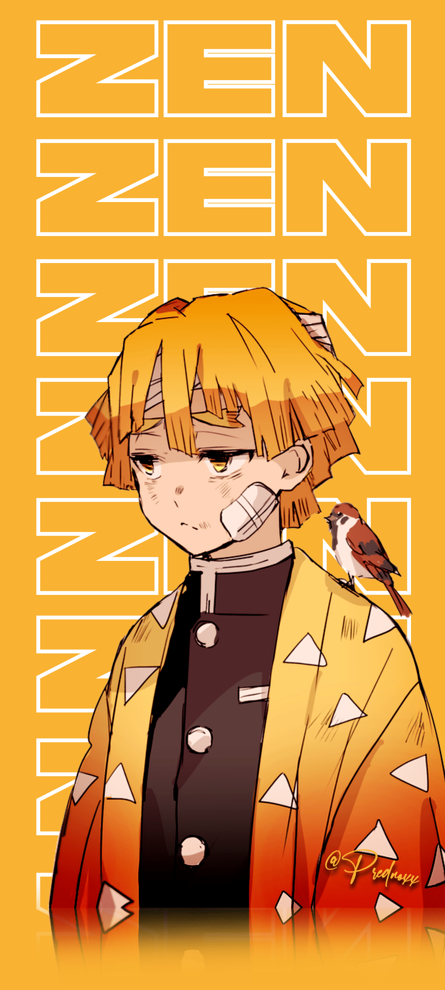 1440x3200 FREE Zenitsu Phone Wallpaper!