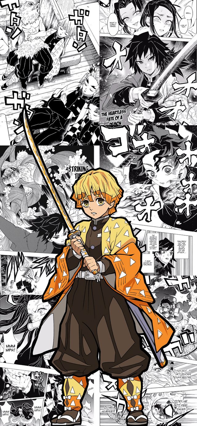 640x1385 Demon Slayer Manga Pop Wallpaper : r