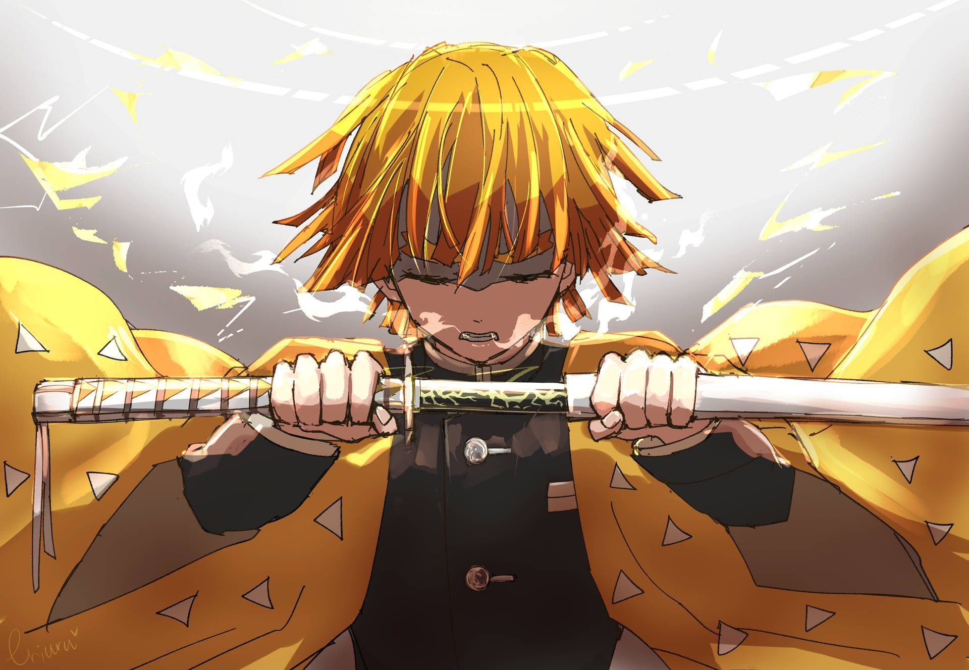 1920x1327 Download Zenitsu Wallpaper for FREE