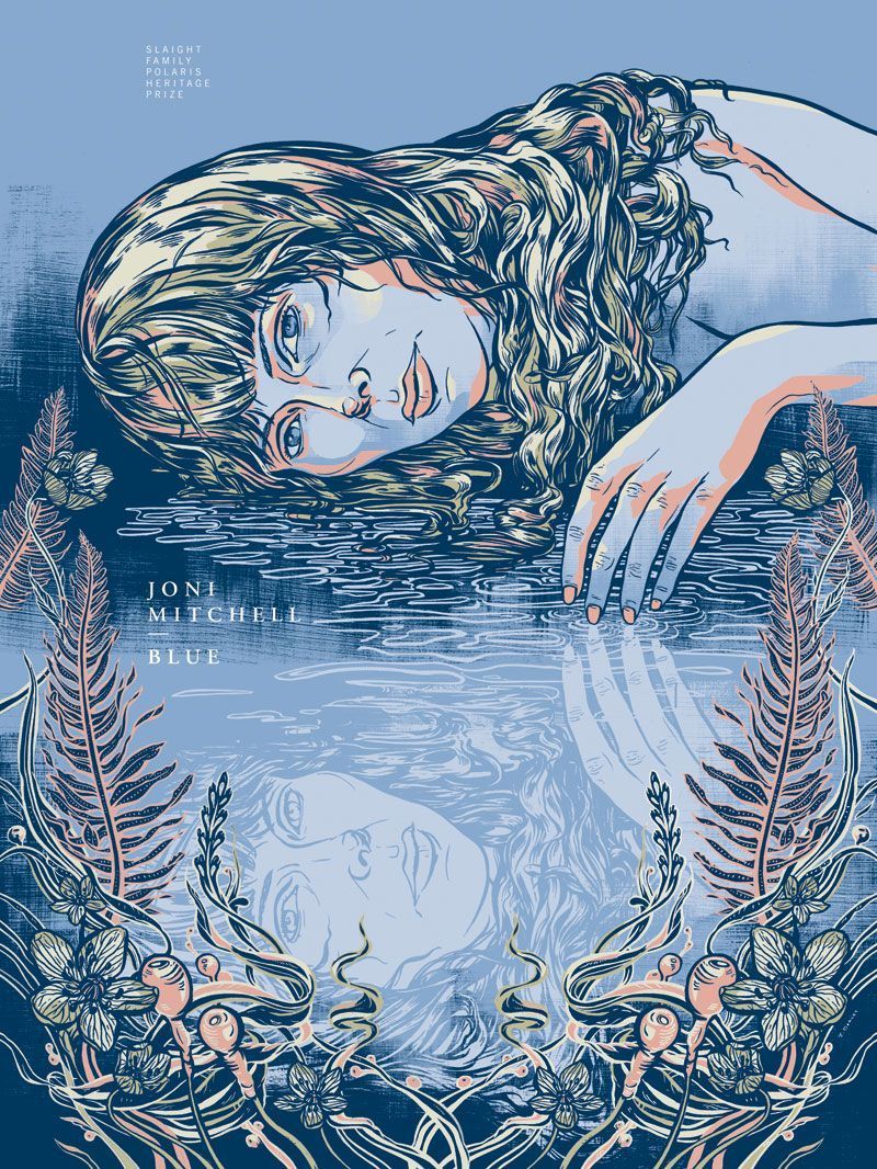800x1066 Joni Mitchell Blue Silk Screen Poster