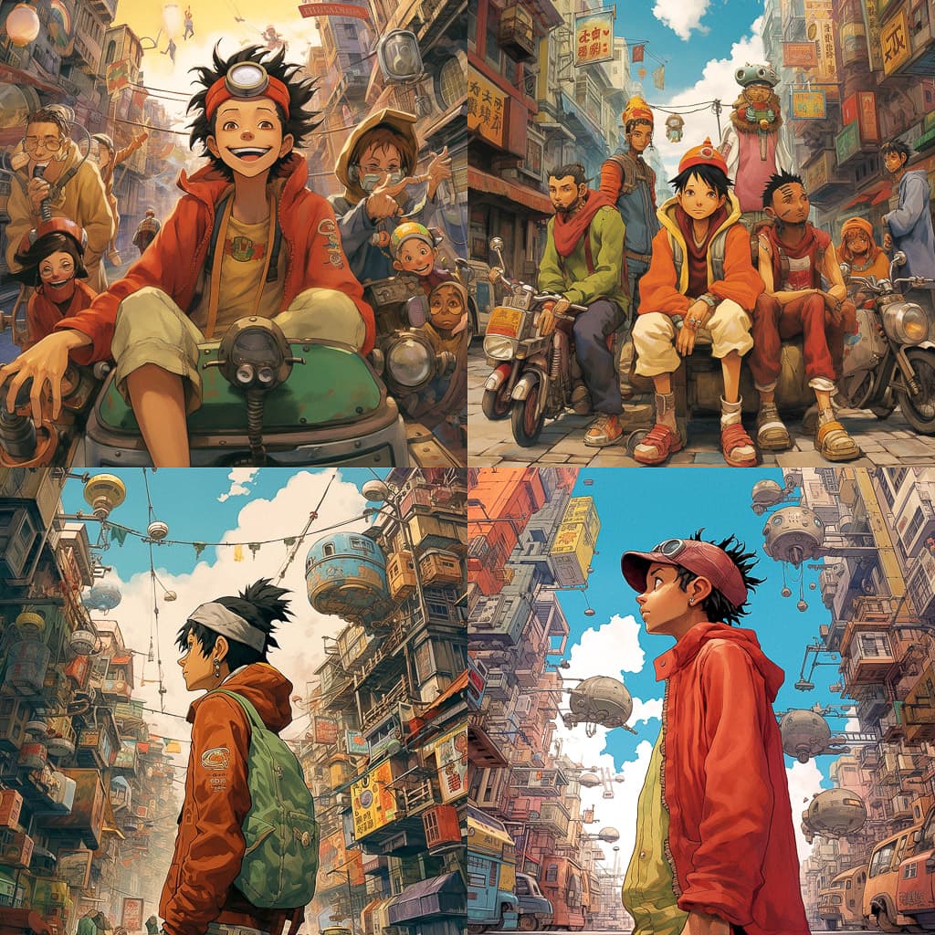 1024x1024 Tekkonkinkreet AI Art Style Library
