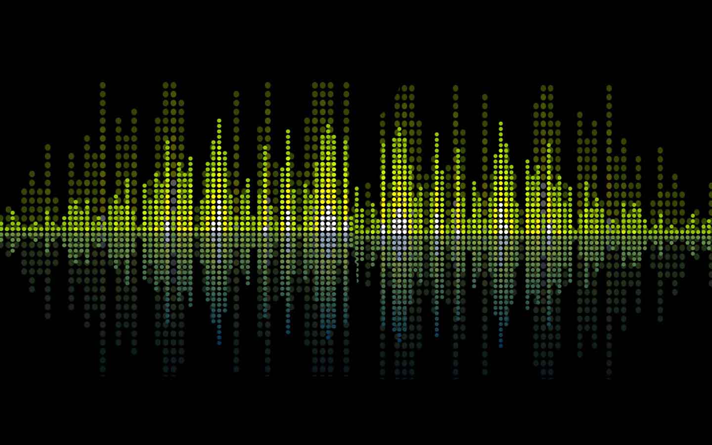1440x900 Music Waves Wallpaper