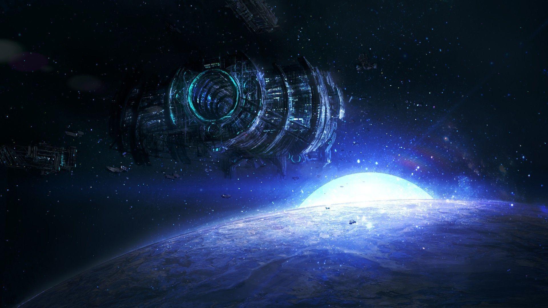 1920x1080 Space Station Wallpaper