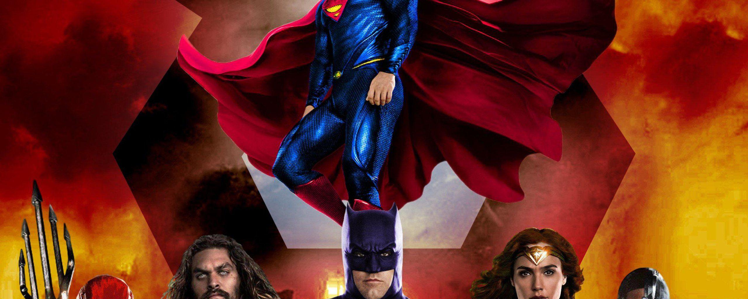 2560x1024 Download Superhero, Artwork, Justice League, Superman