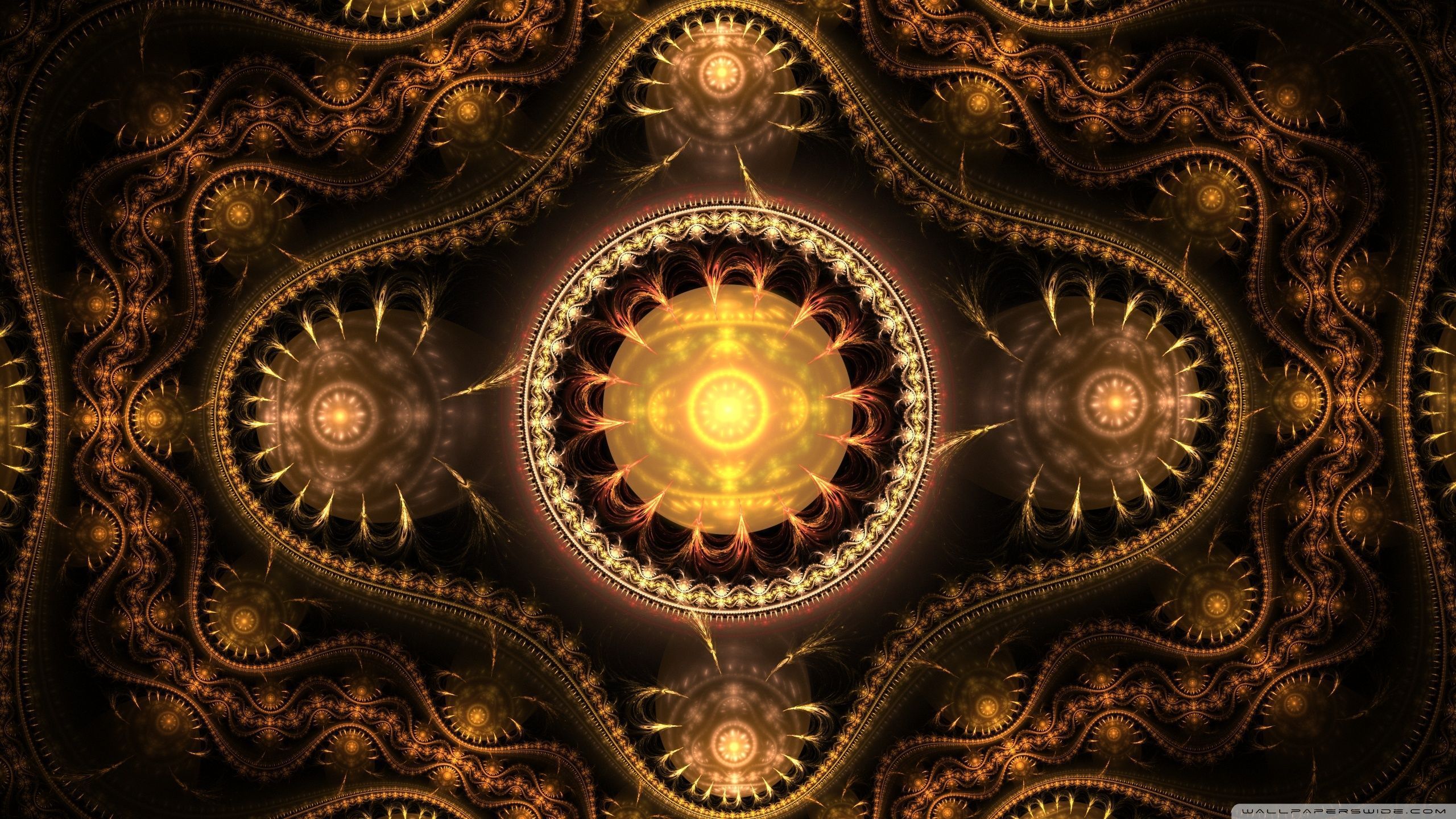 2560x1440 Golden Eye Ultra HD Desktop Background