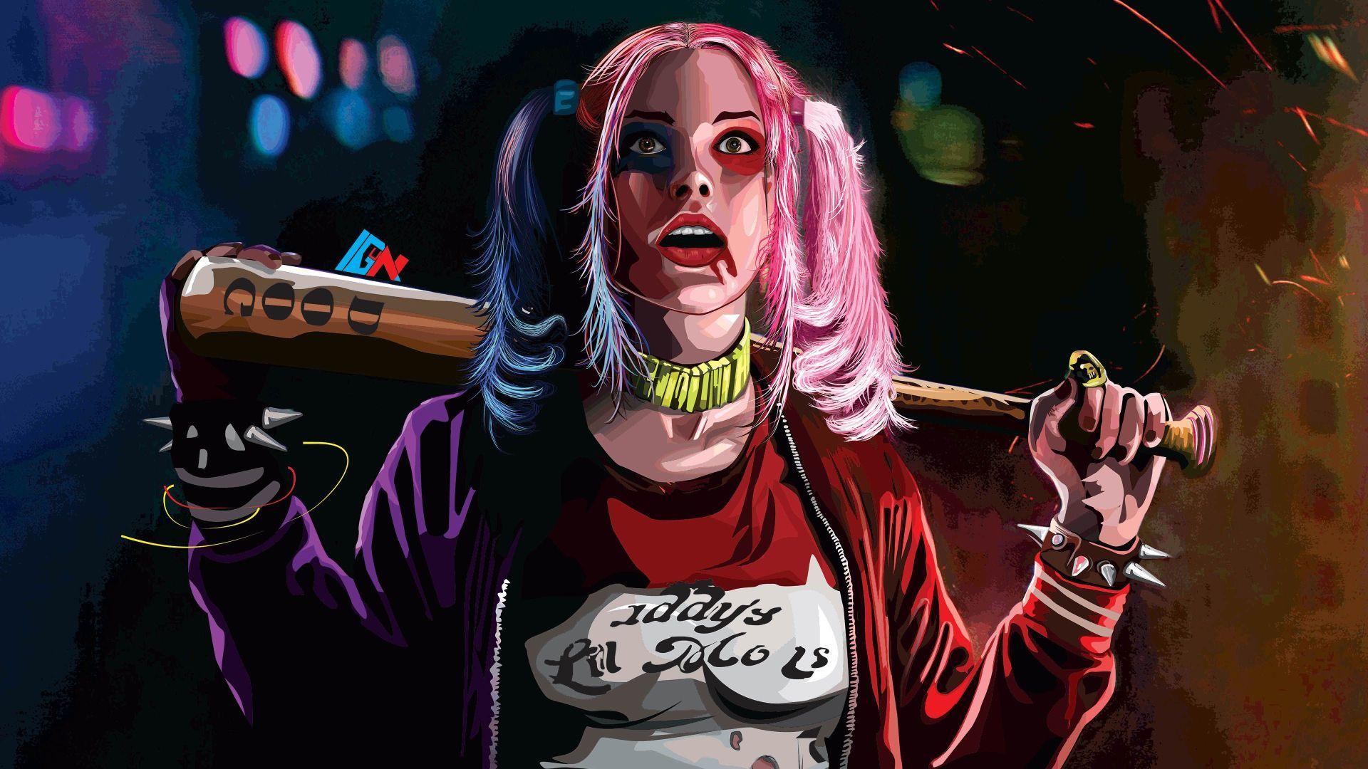 1920x1080 Harley Quinn Desktop Wallpaper