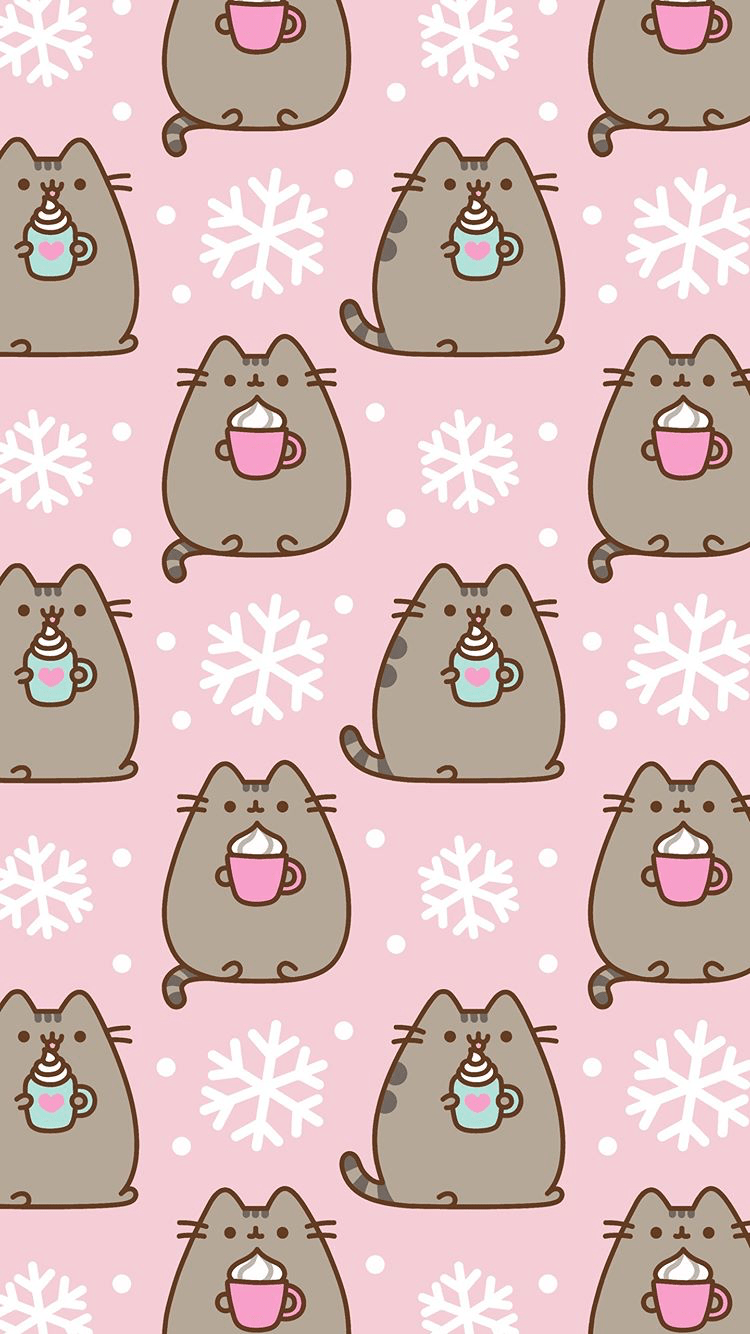 750x1334 Pusheen. Pusheen, Winter