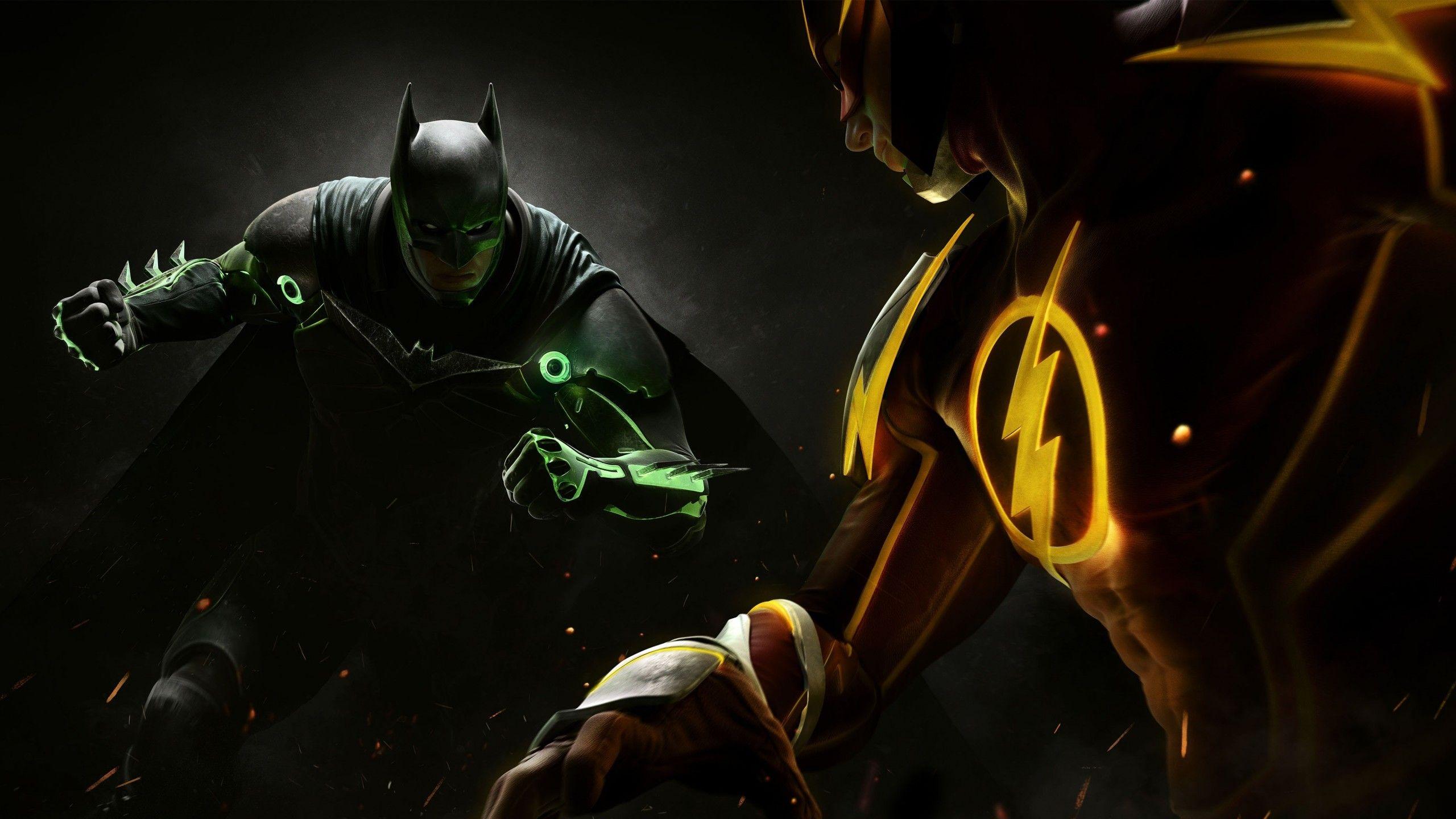 2560x1440 Wallpaper Injustice batman, superman, fighting, PC, PlayStation, PS Xbox One, Games