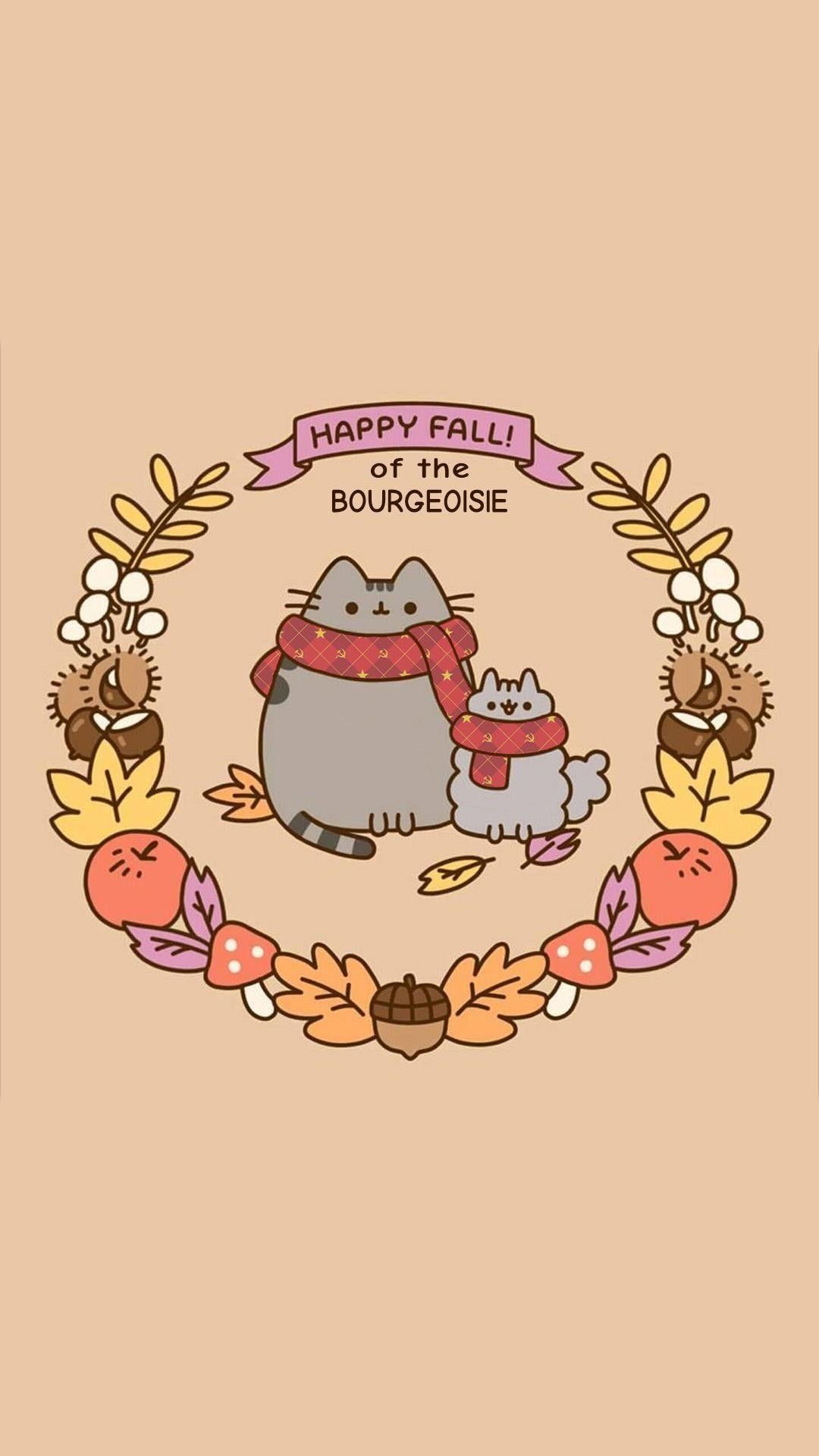 1080x1920 Pusheen the Cat iPhone Wallpaper