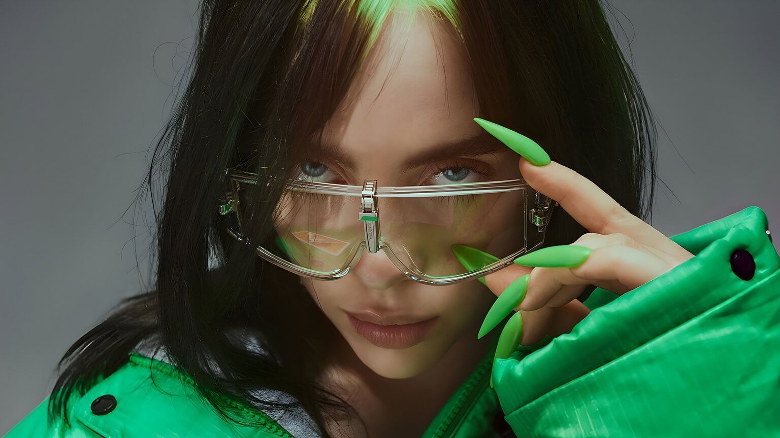 1536x864 Billie Eilish in Glasses Desktop Wallpaper Eilish Wallpaper 4K