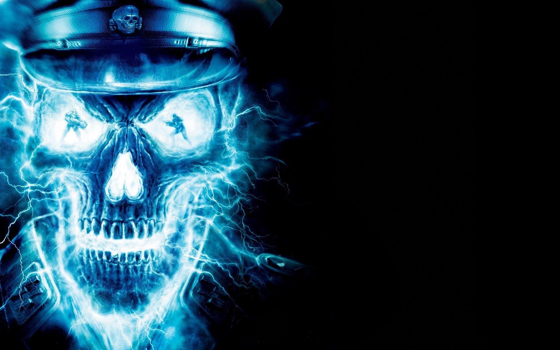 1920x1200 cool fire and ice picture. skull, wallpaper, desktop