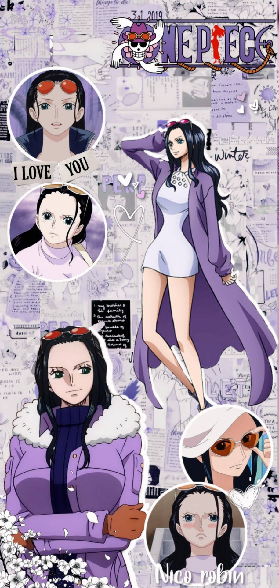 914x1920 Download One Piece Aesthetic Robin Wallpaper