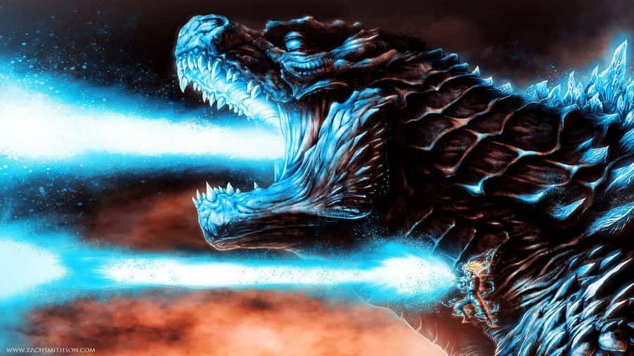 900x506 Godzilla Atomic Breath Wallpaper