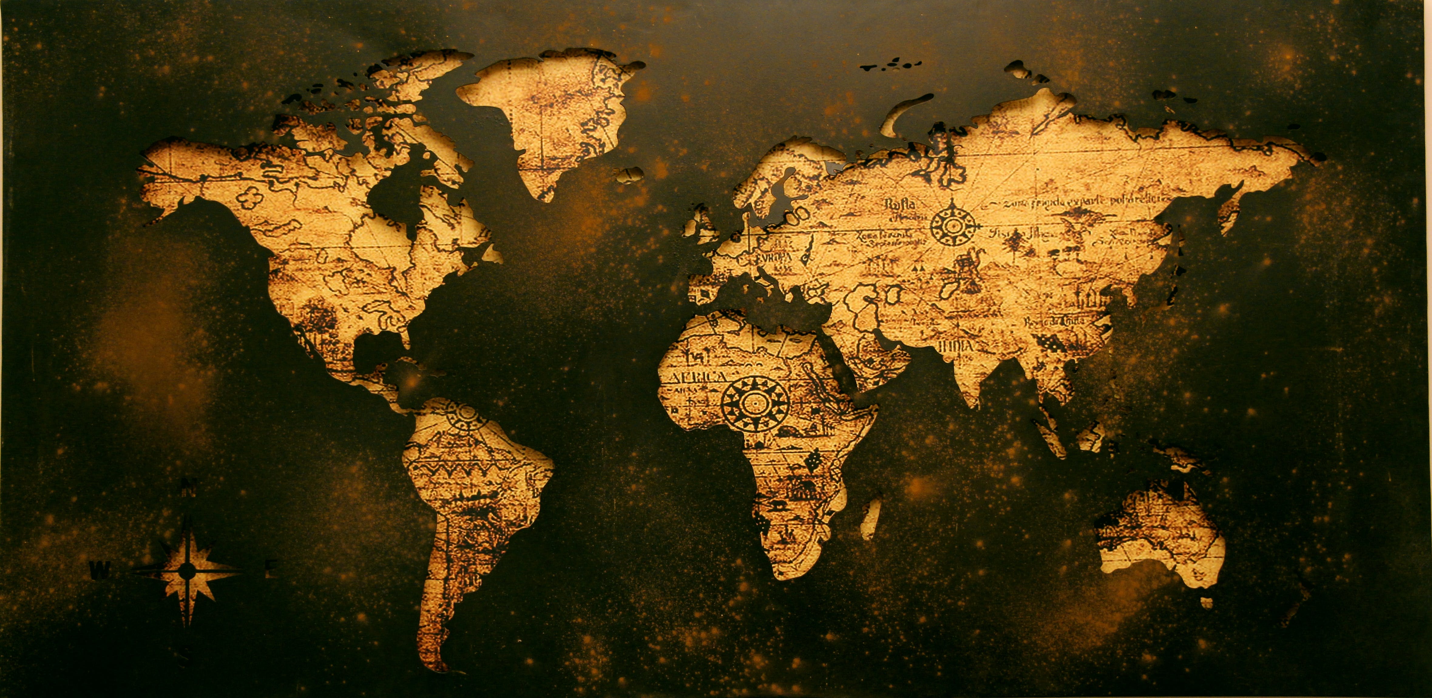 4719x2303 World Map Illustration · Free