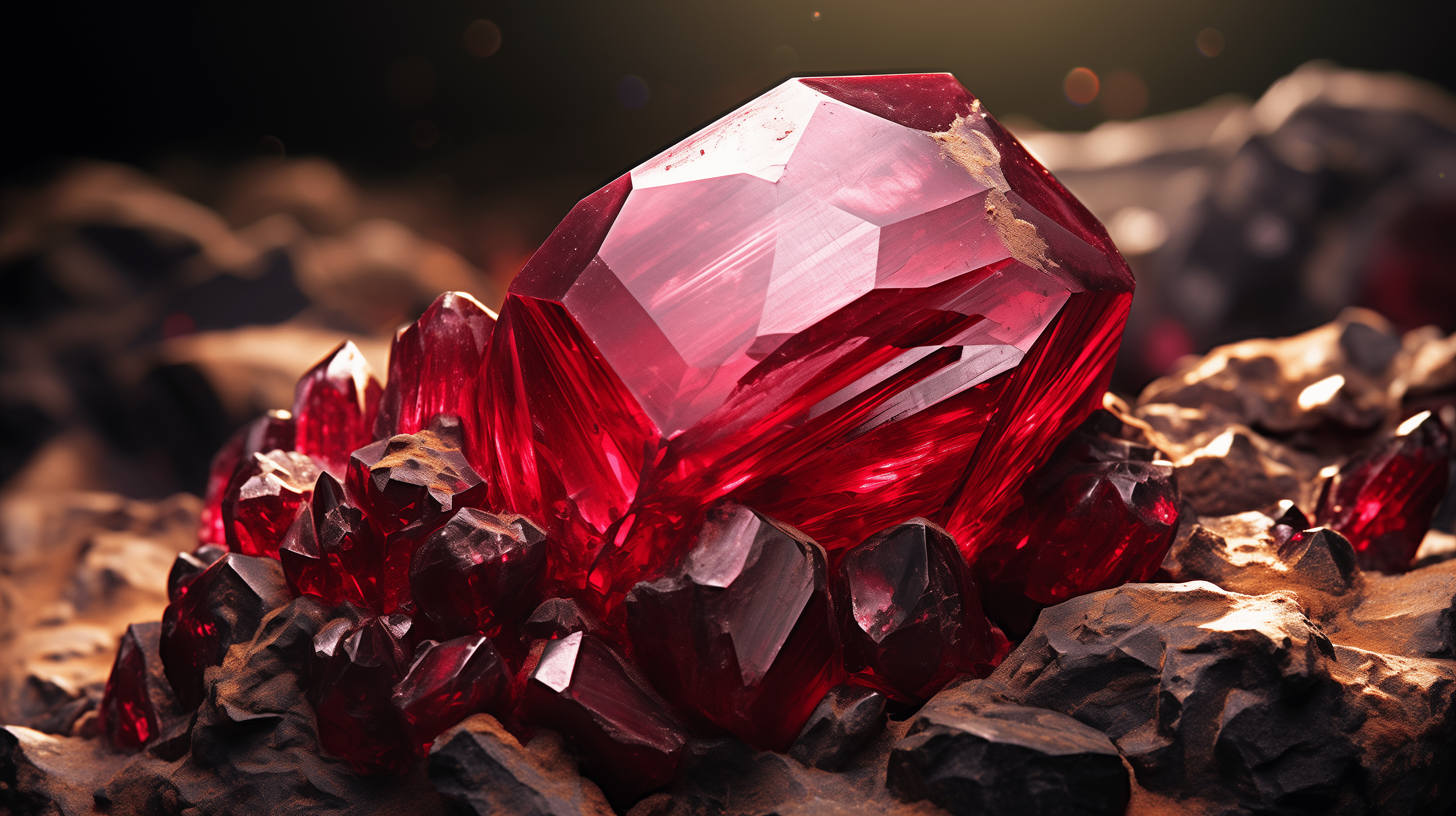 2912x1632 Ruby Gemstone HD Wallpaper