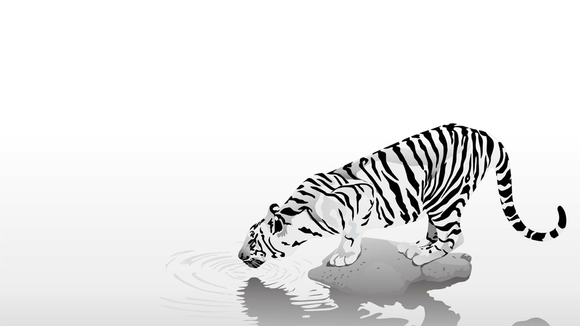 1920x1080 TIger Art Wallpaper