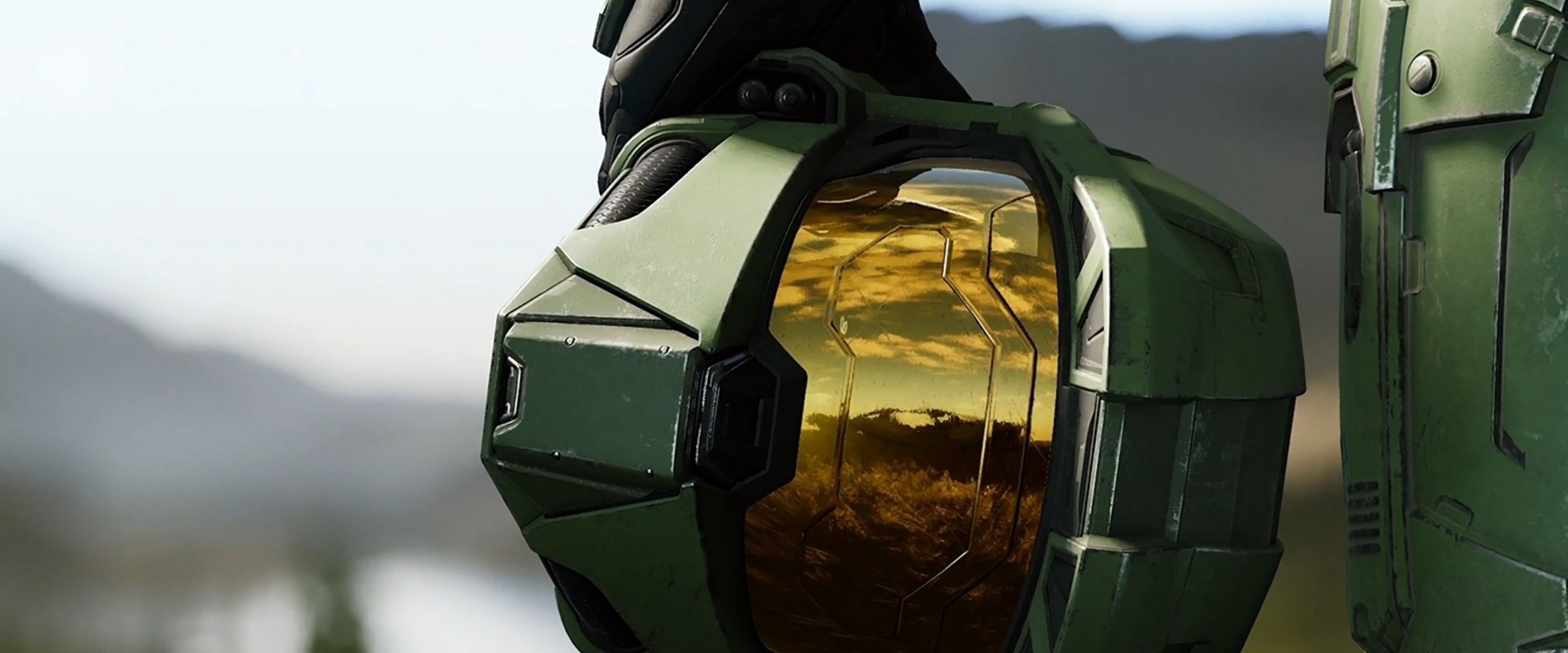 7680x3200 Halo Infinite Master Chief 4K Wallpaper