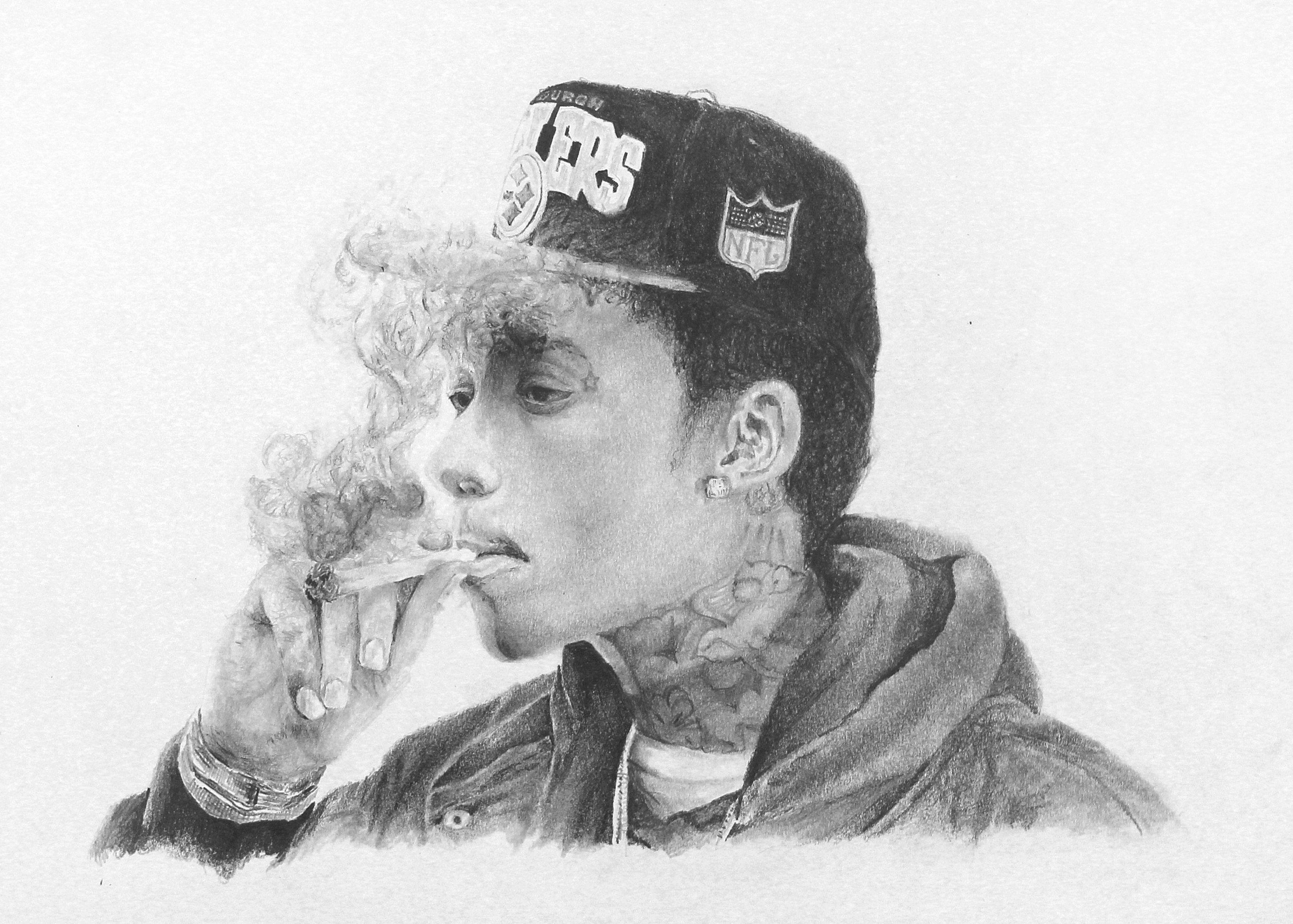 3500x2500 WIZ KHALIFA rap rapper hip hop gangsta 1wizk weed drugs marijuana